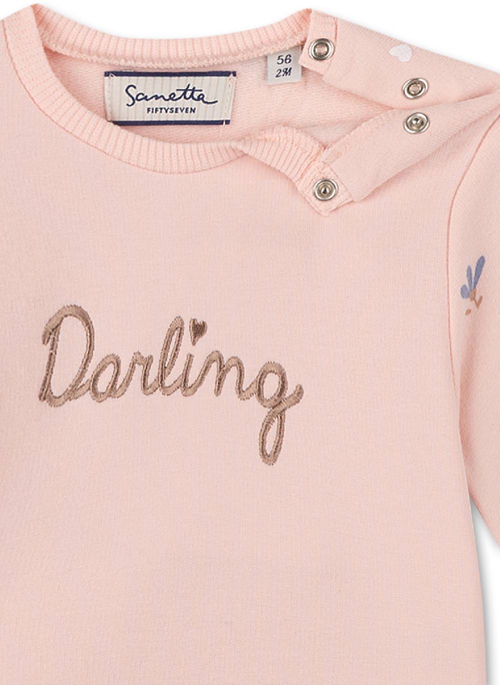 Sanetta Mädchen-Sweatshirt Rosa Little Spikes