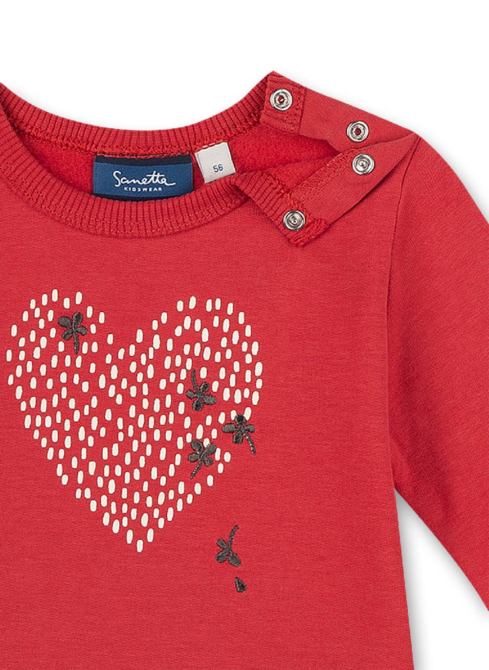 Sanetta Mädchen-Sweatshirt Rot Little Bear