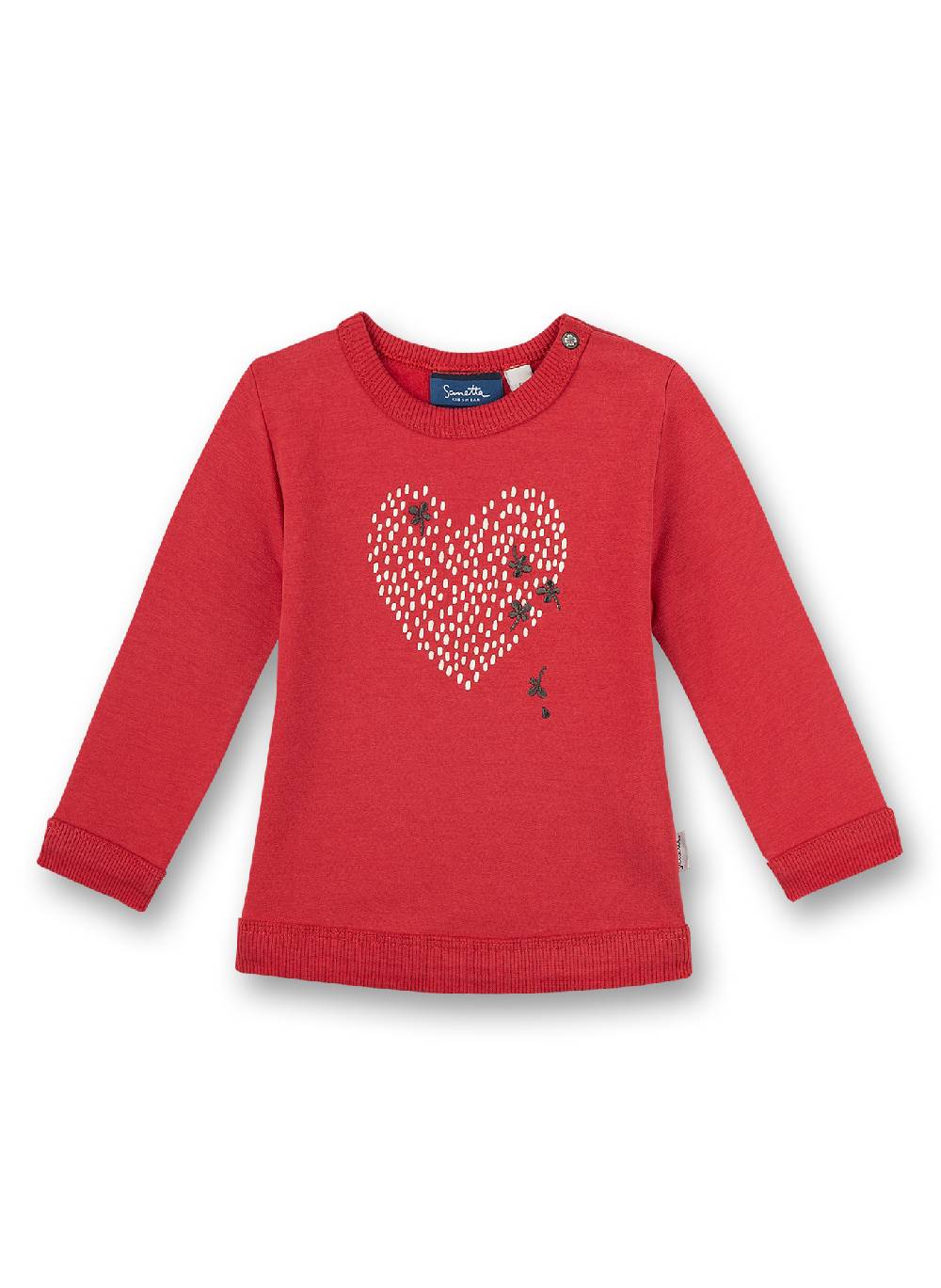 Sanetta Mädchen-Sweatshirt Rot Little Bear