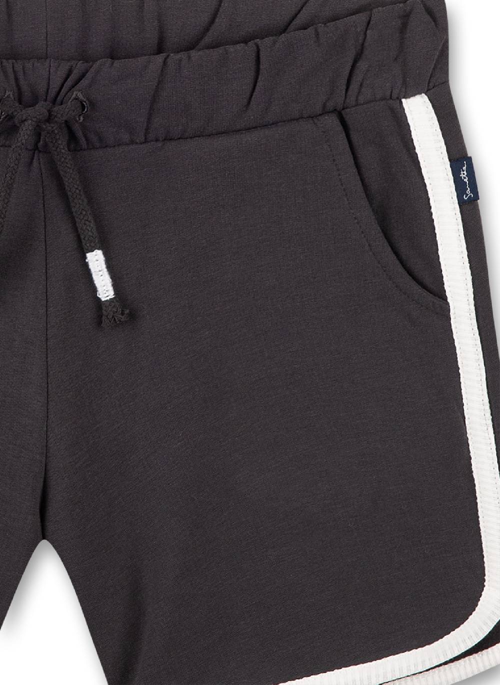 Sanetta Mädchen-Sweatshorts Anthrazit Tropical