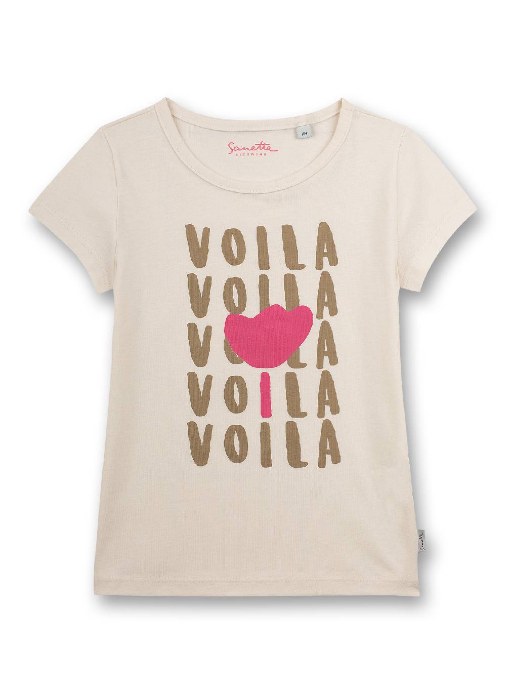 Sanetta Mädchen T-Shirt Off-White Flower