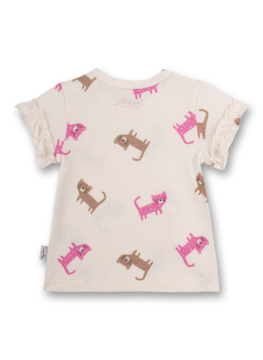 Sanetta Mädchen T-Shirt Off-White Lovely Leo