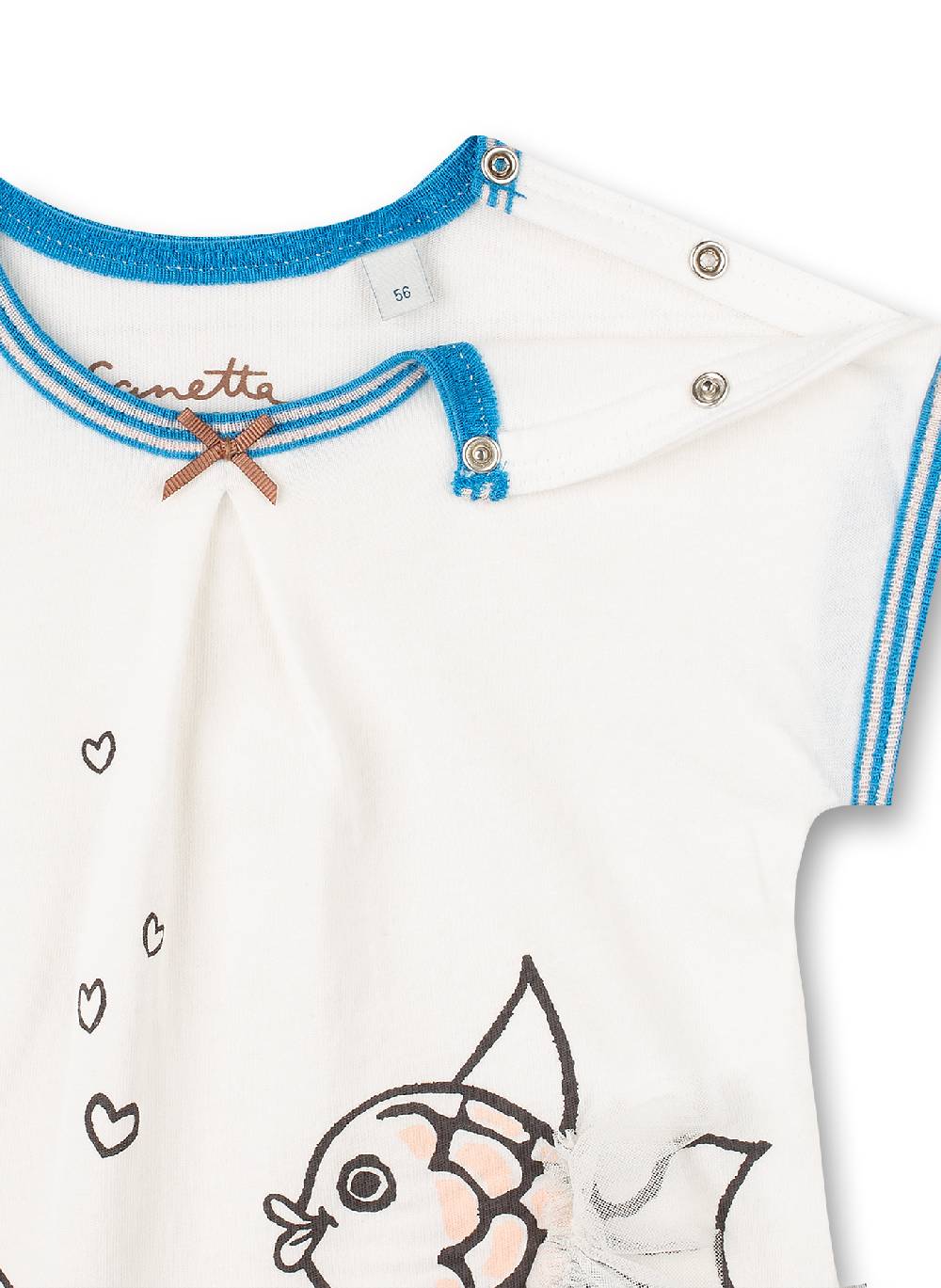 Sanetta Mädchen T-Shirt Off-White Water World