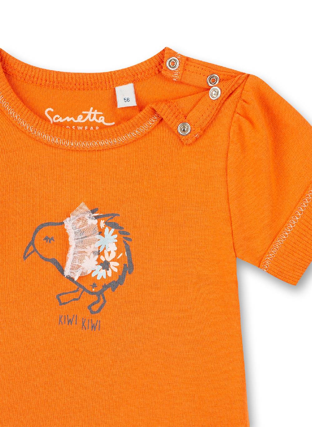Sanetta Mädchen T-Shirt Orange Kangaroo