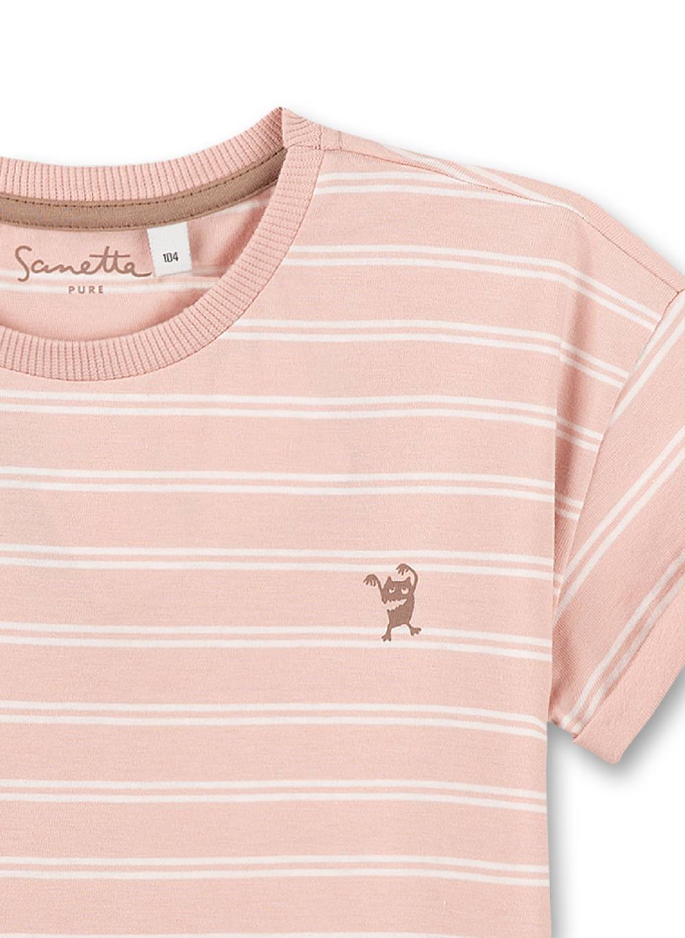 Sanetta Mädchen T-Shirt Rosa Ringel