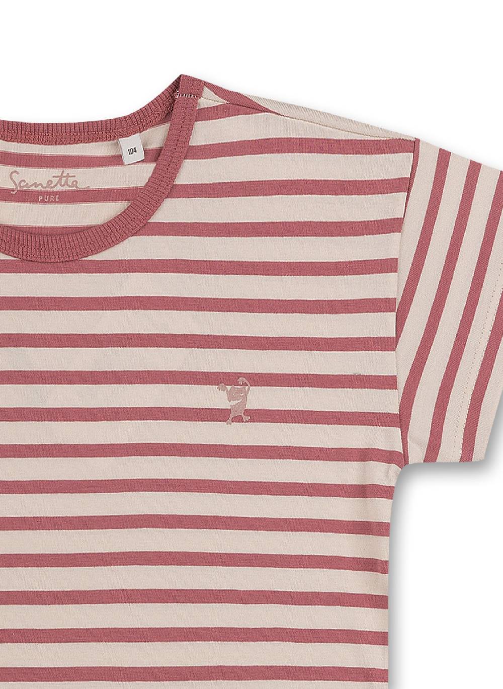 Sanetta Mädchen T-Shirt Rosa Ringel