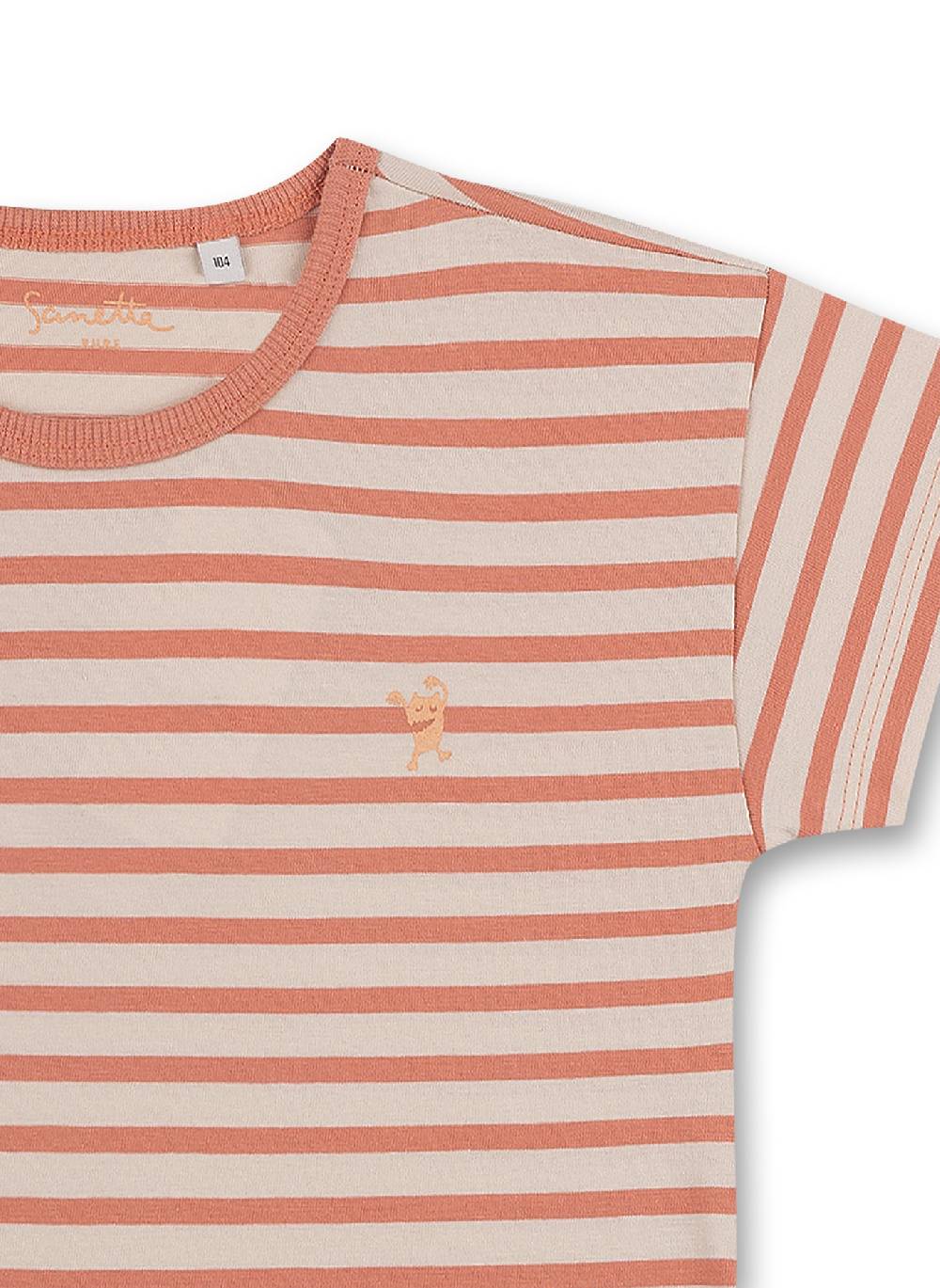 Sanetta Mädchen T-Shirt Rosa Ringel