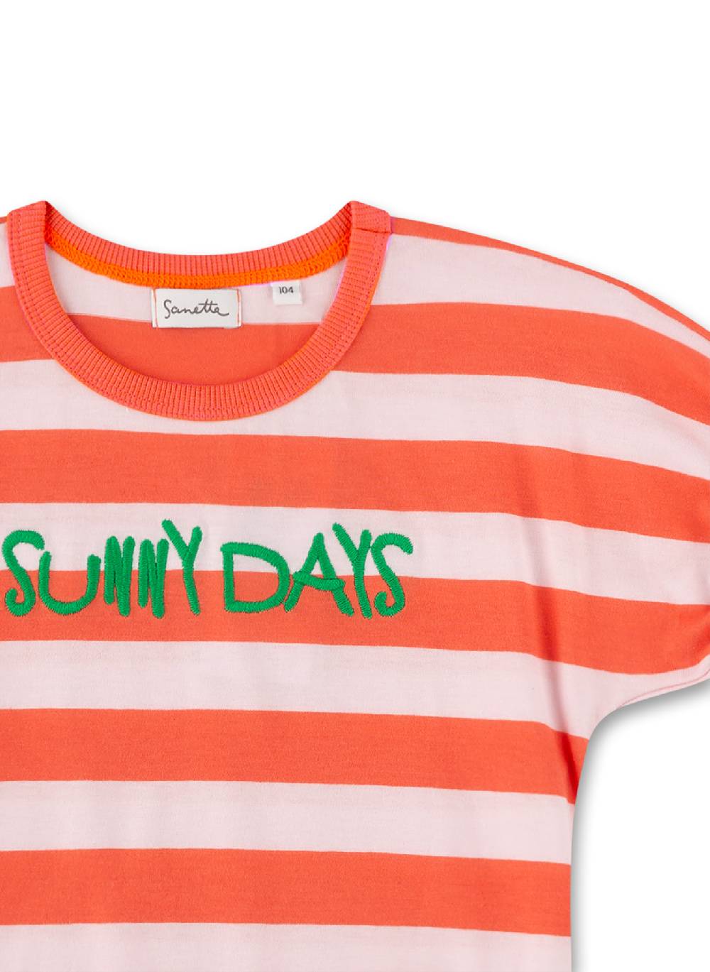 Sanetta Mädchen T-Shirt Rot Gestreift