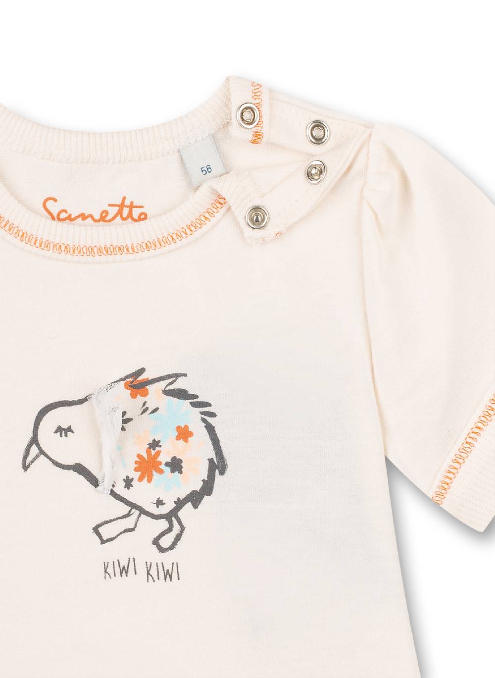 Sanetta Mädchen T-Shirt Weiß Kangaroo