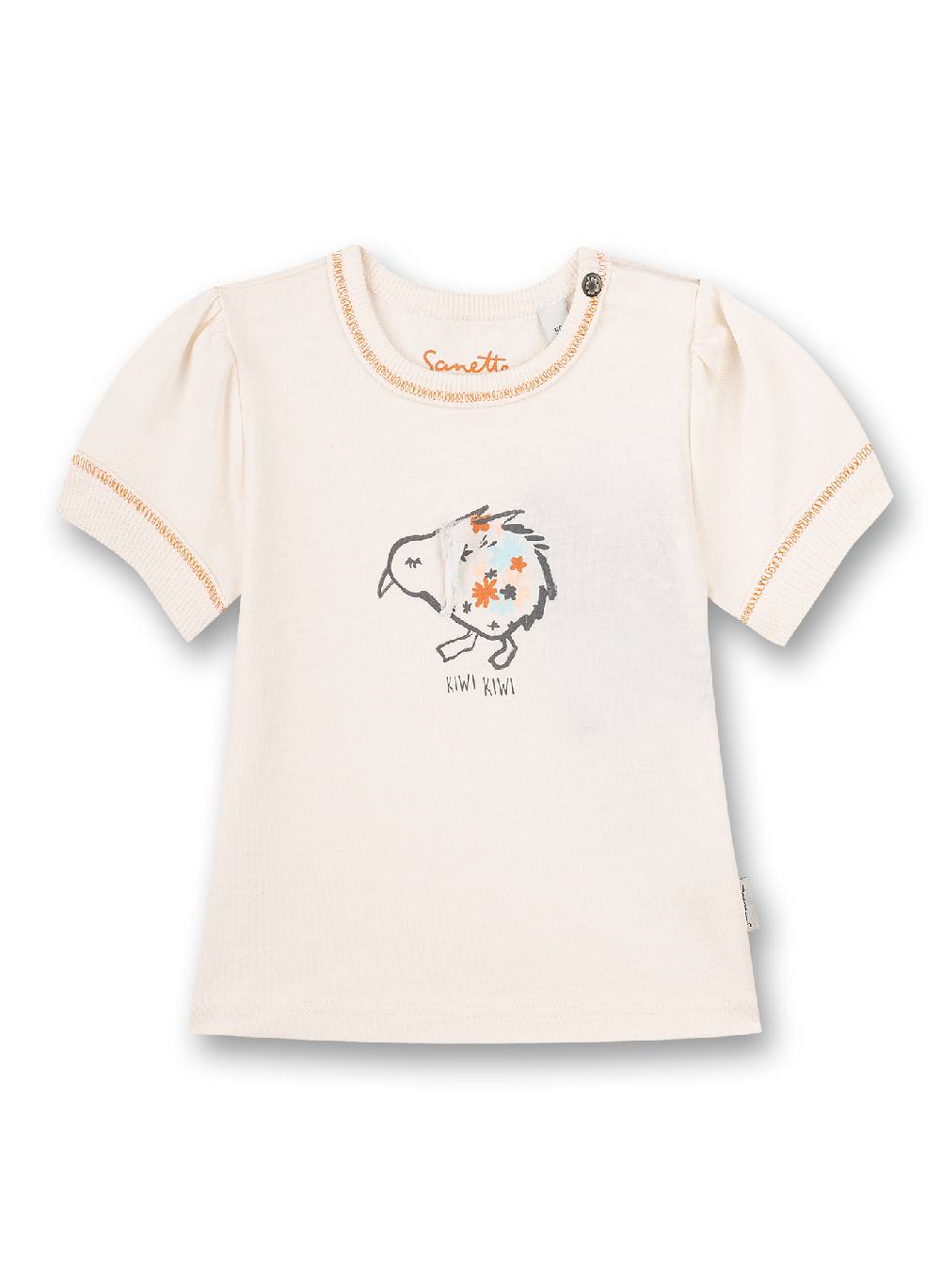 Sanetta Mädchen T-Shirt Weiß Kangaroo