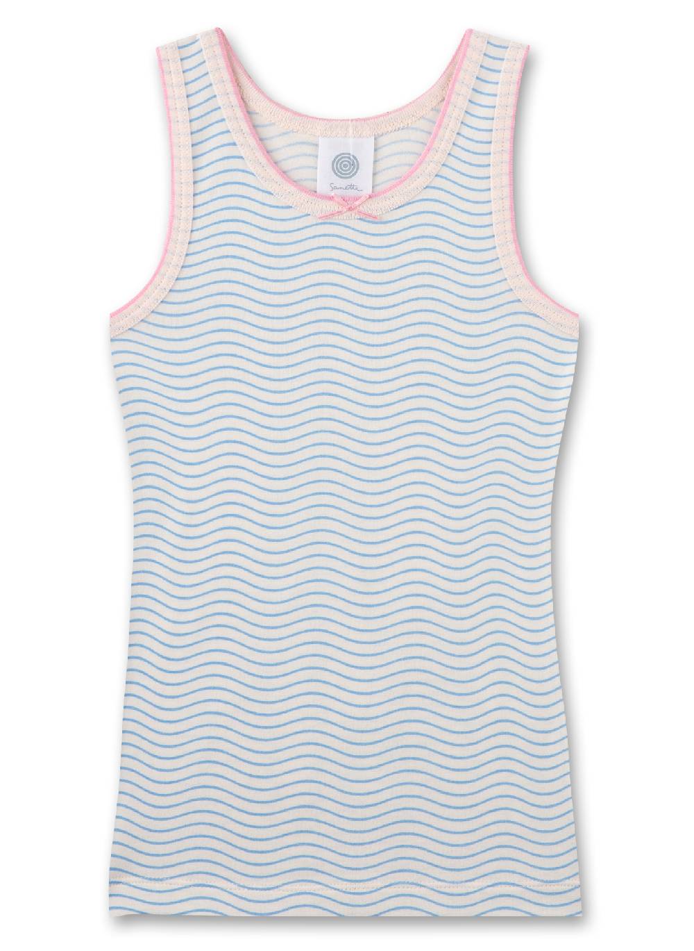 Sanetta Mädchen-Unterhemd Blau