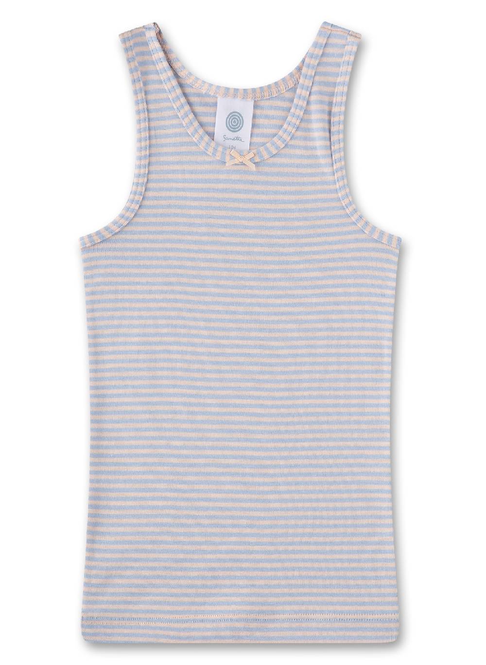 Sanetta Mädchen-Unterhemd Blau