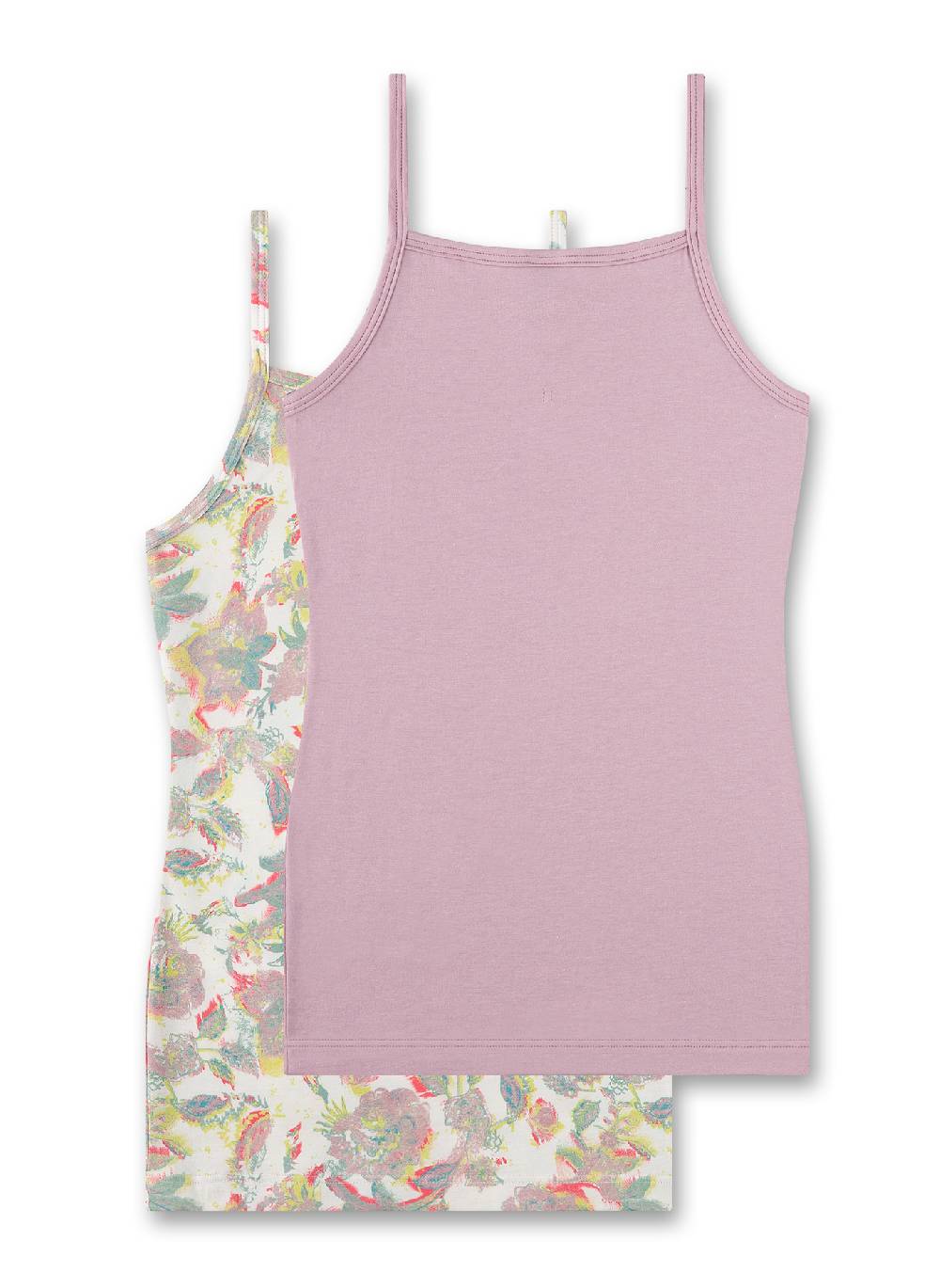 Sanetta Mädchen-Unterhemd (Doppelpack) Blau & Rosa