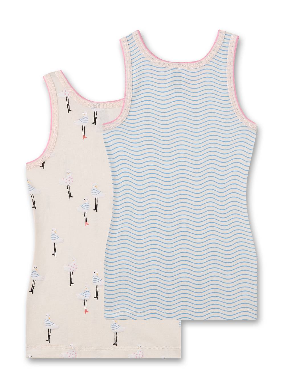 Sanetta Mädchen-Unterhemd (Doppelpack) Rosa