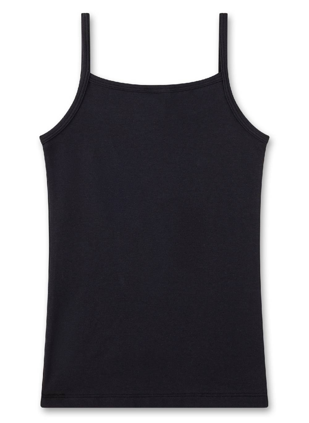 Sanetta Mädchen-Unterhemd Dunkelgrau