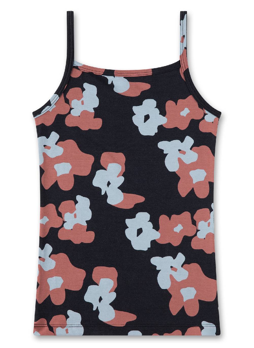 Sanetta Mädchen-Unterhemd Dunkelgrau