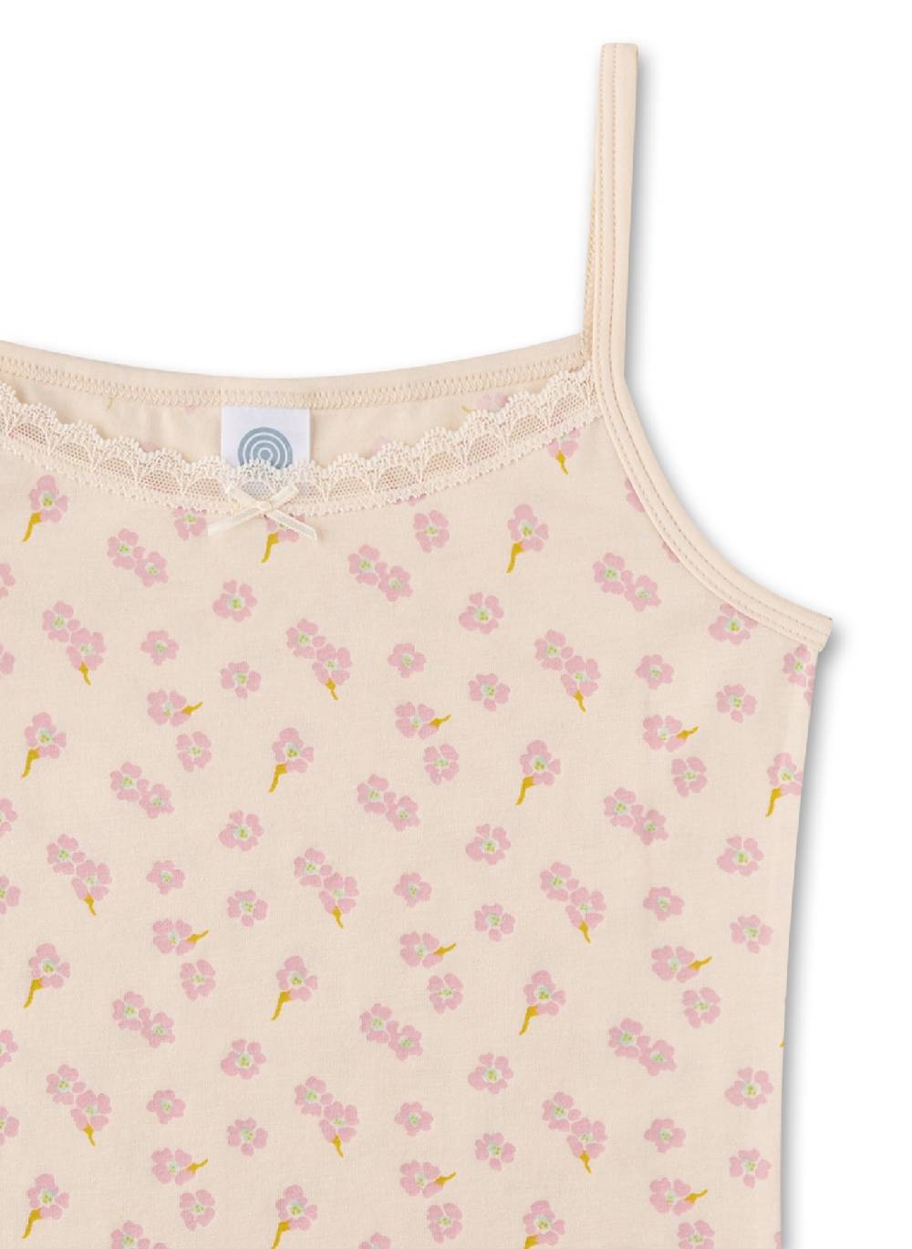 Sanetta Mädchen-Unterhemd Geblümt