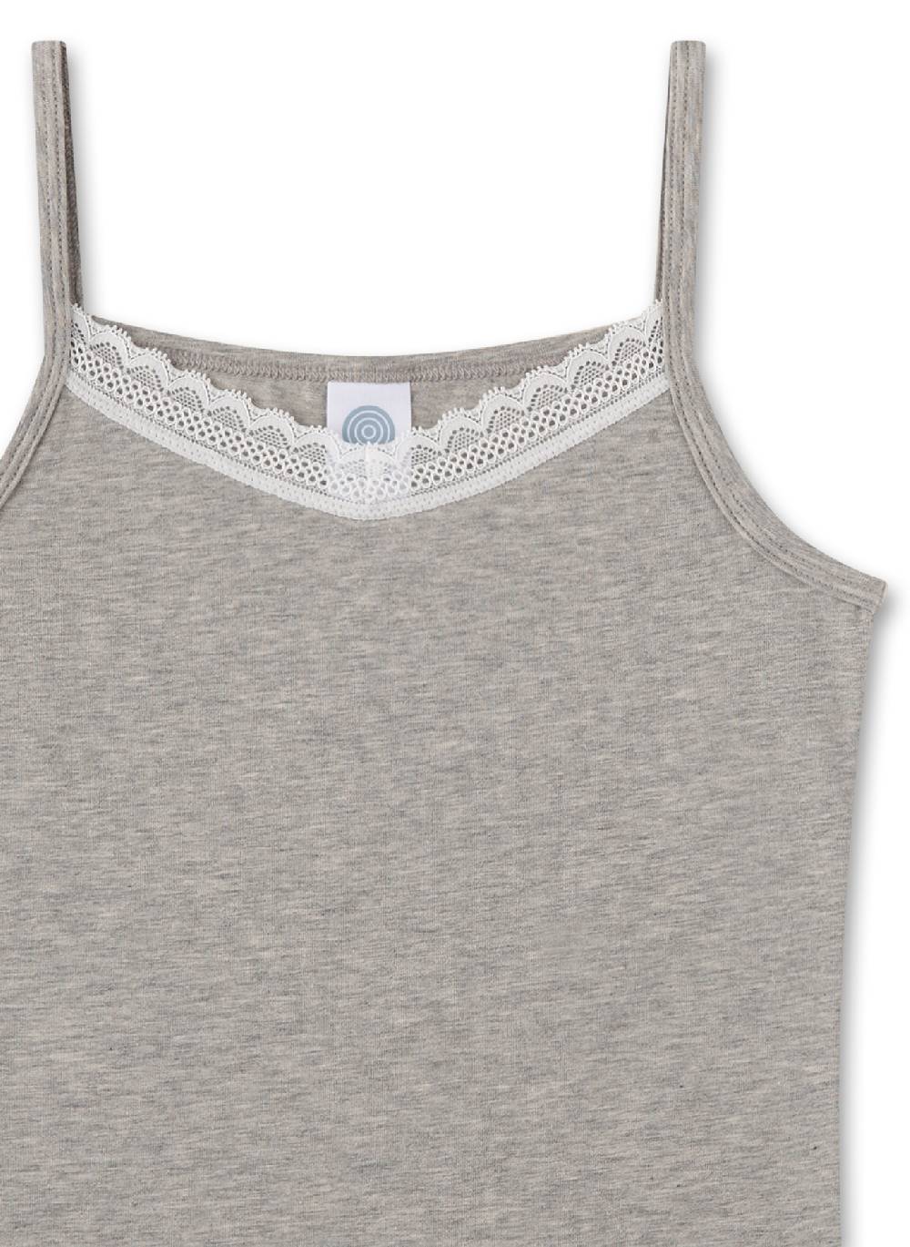 Sanetta Mädchen-Unterhemd Grau