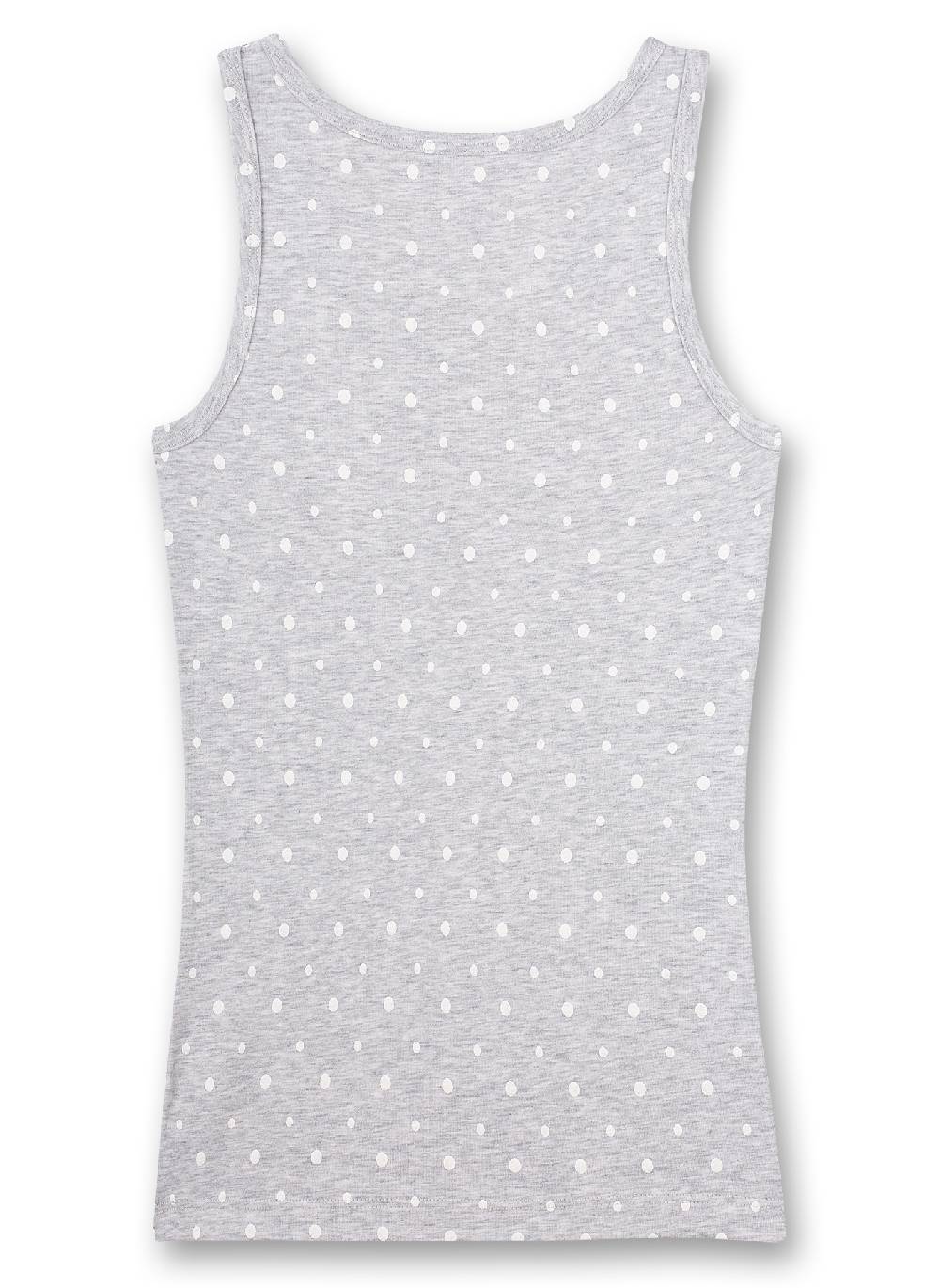 Sanetta Mädchen-Unterhemd Graumelange Dots