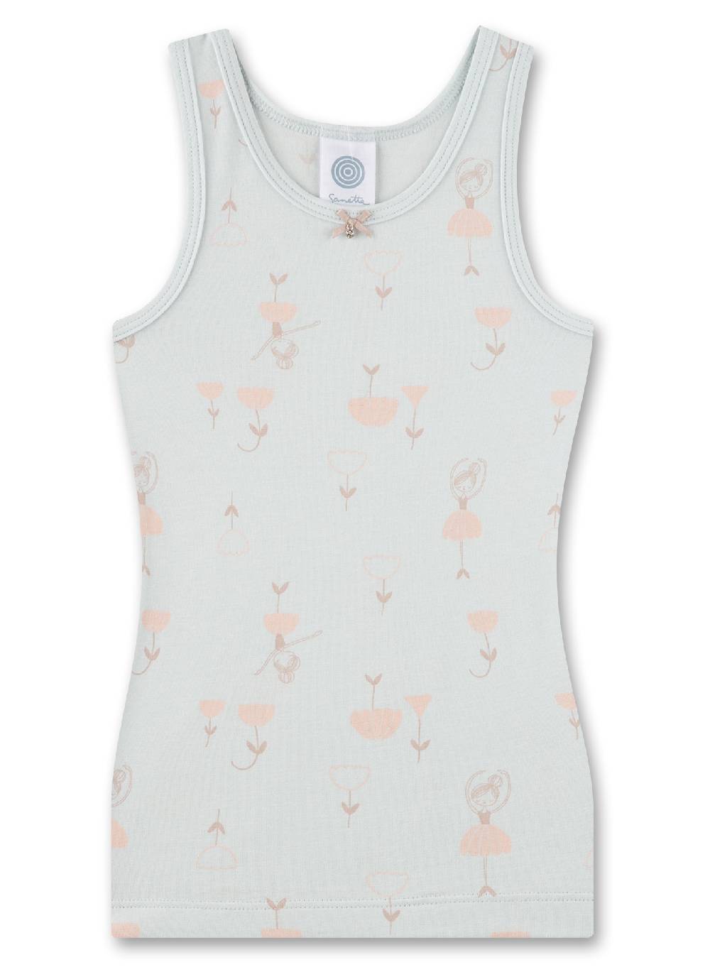 Sanetta Mädchen-Unterhemd Hellblau