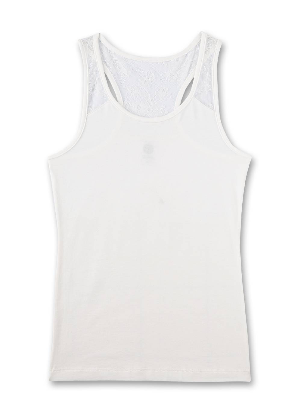 Sanetta Mädchen-Unterhemd Off-White