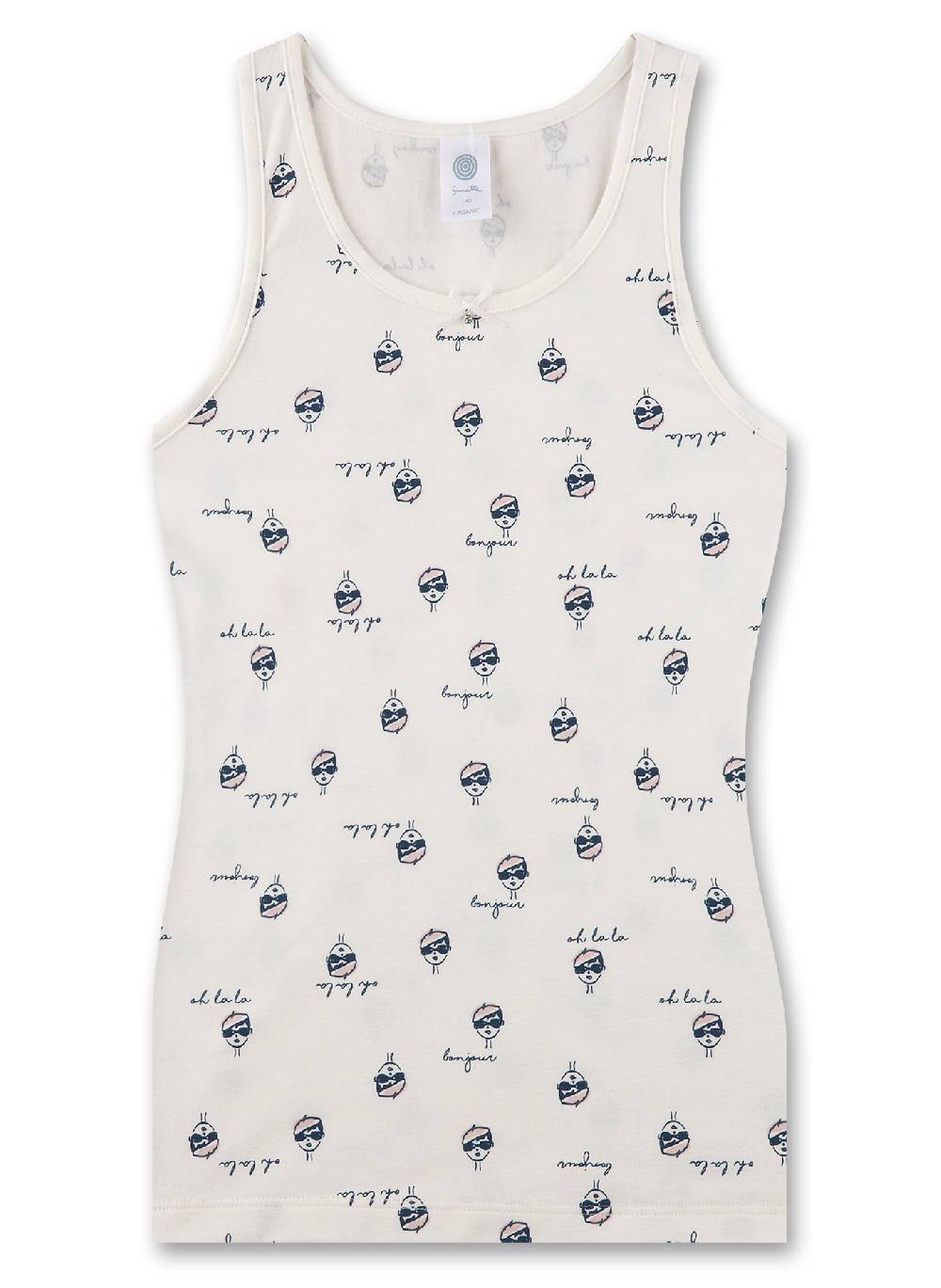 Sanetta Mädchen-Unterhemd Off-White