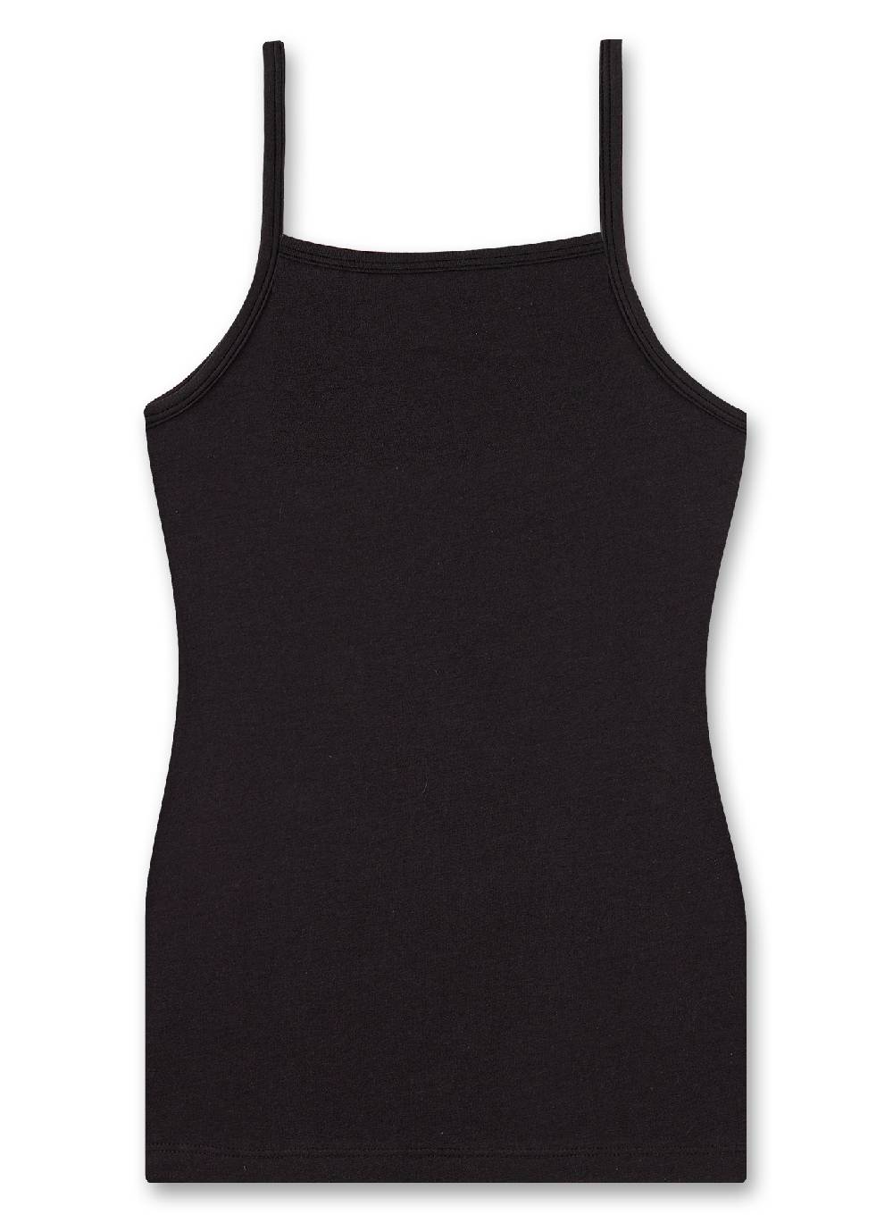 Sanetta Mädchen-Unterhemd Schwarz