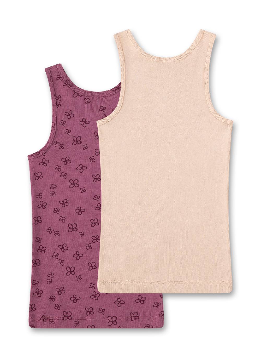 Sanetta Mädchen-Unterhemden (Doppelpack) Lila