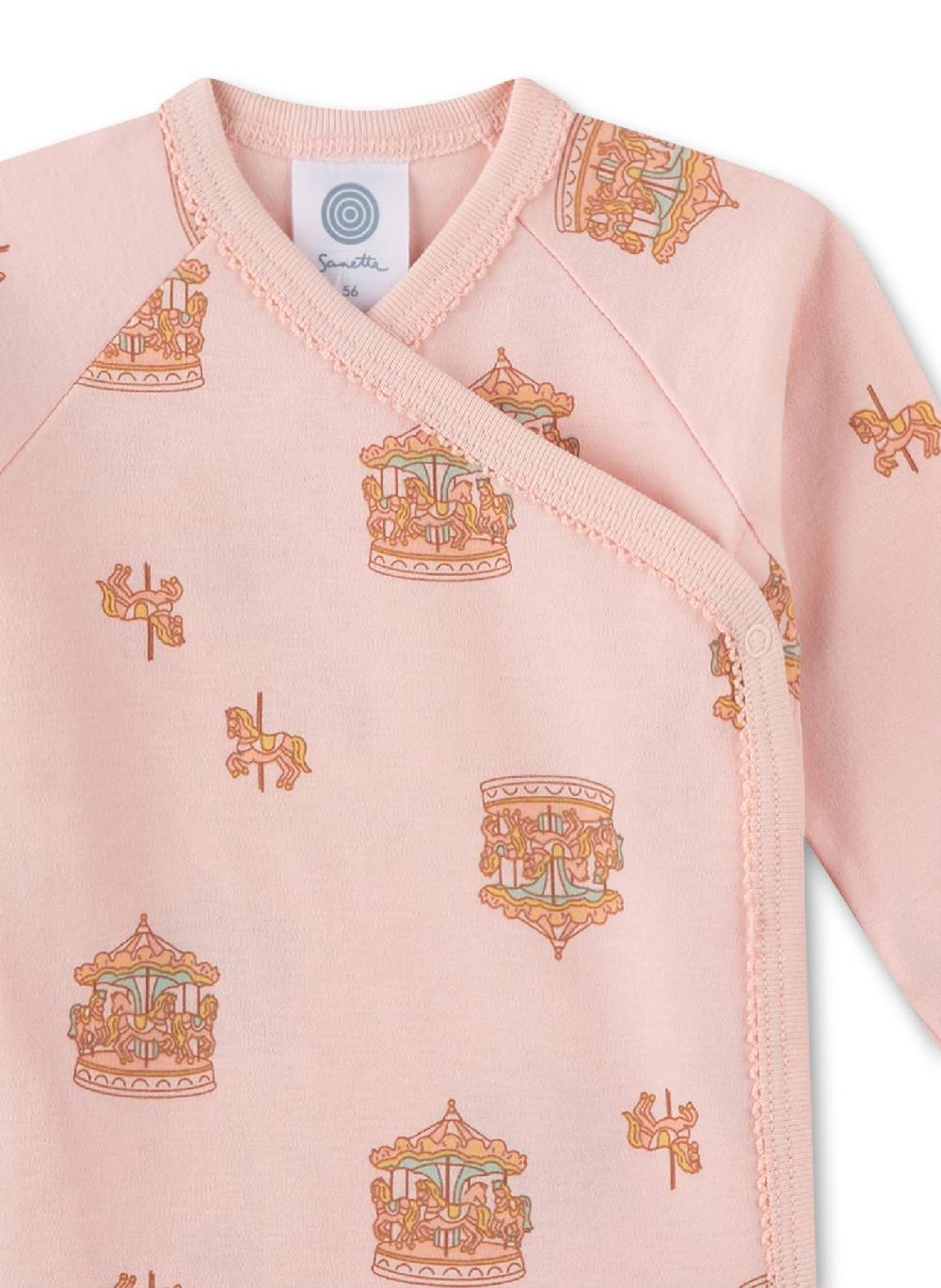 Sanetta Mädchen-Wickelbody Rosa