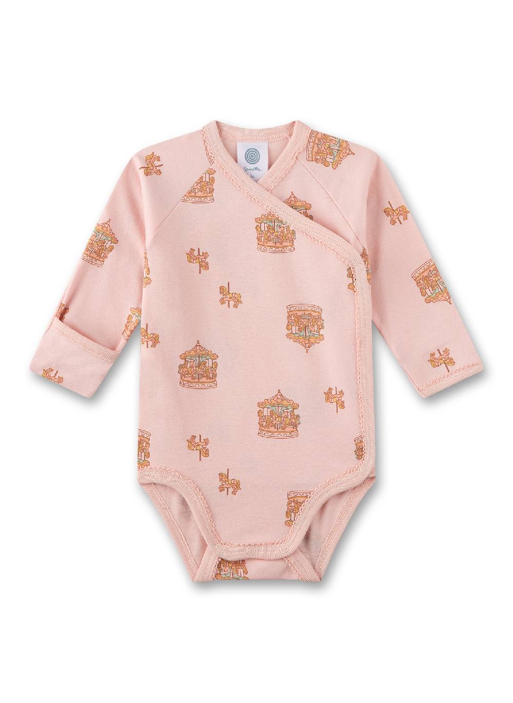 Sanetta Mädchen-Wickelbody Rosa