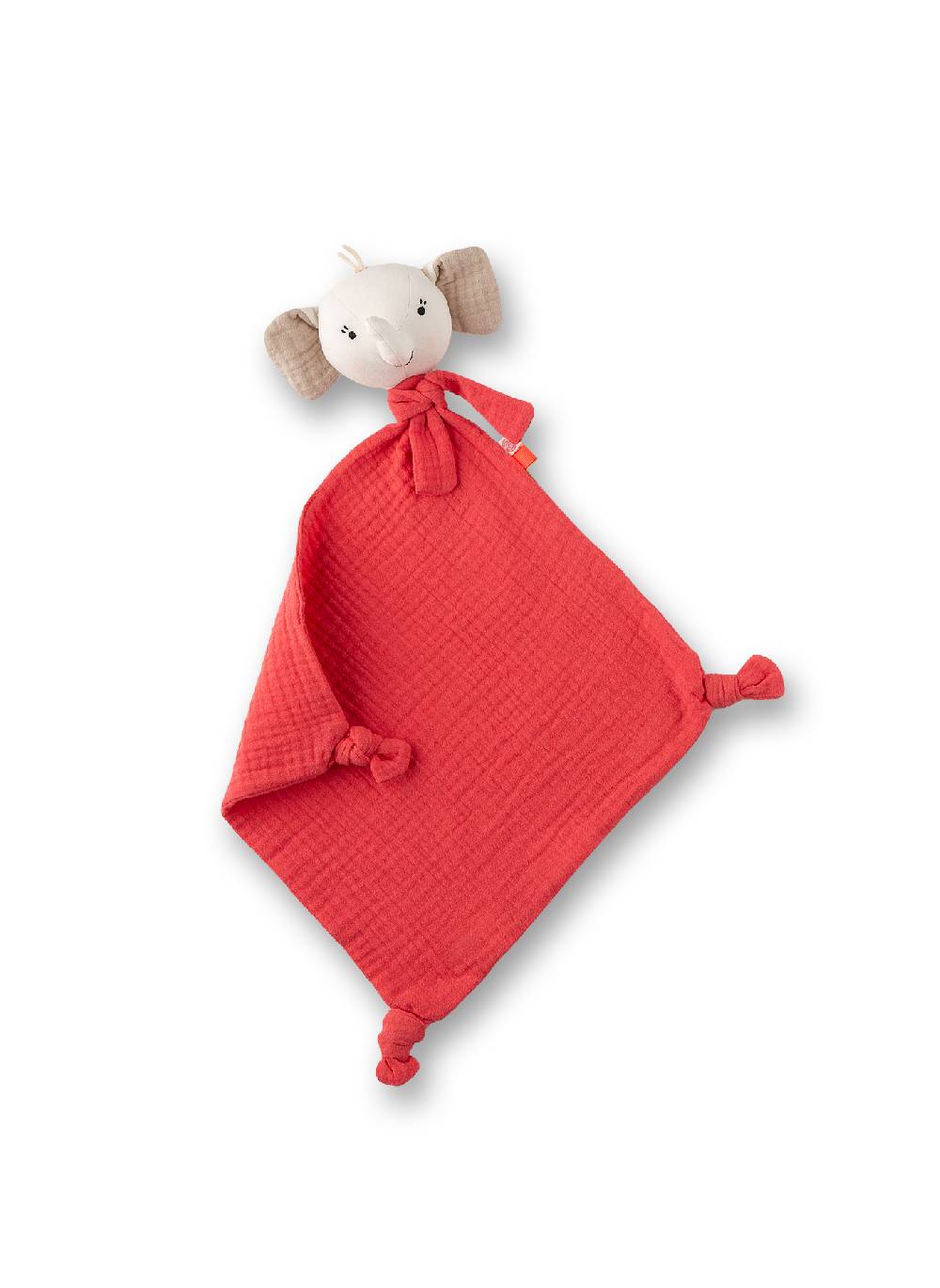 Sanetta Schmusetuch mit Elefantenkopf Rot