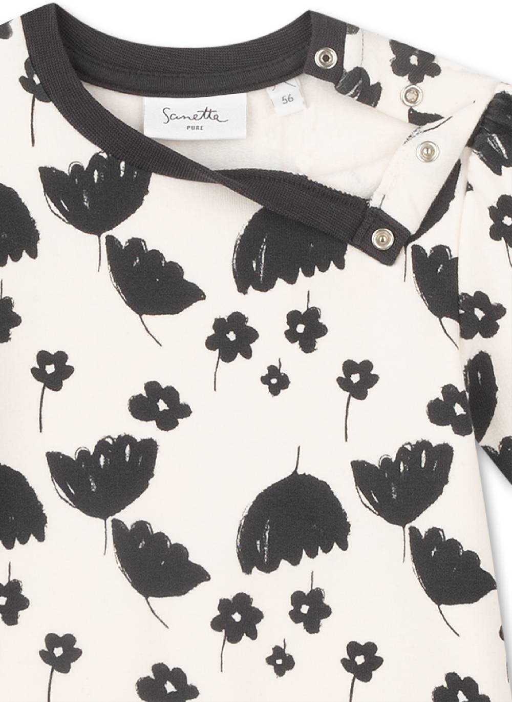 Sanetta Strampler Mädchen Off-White