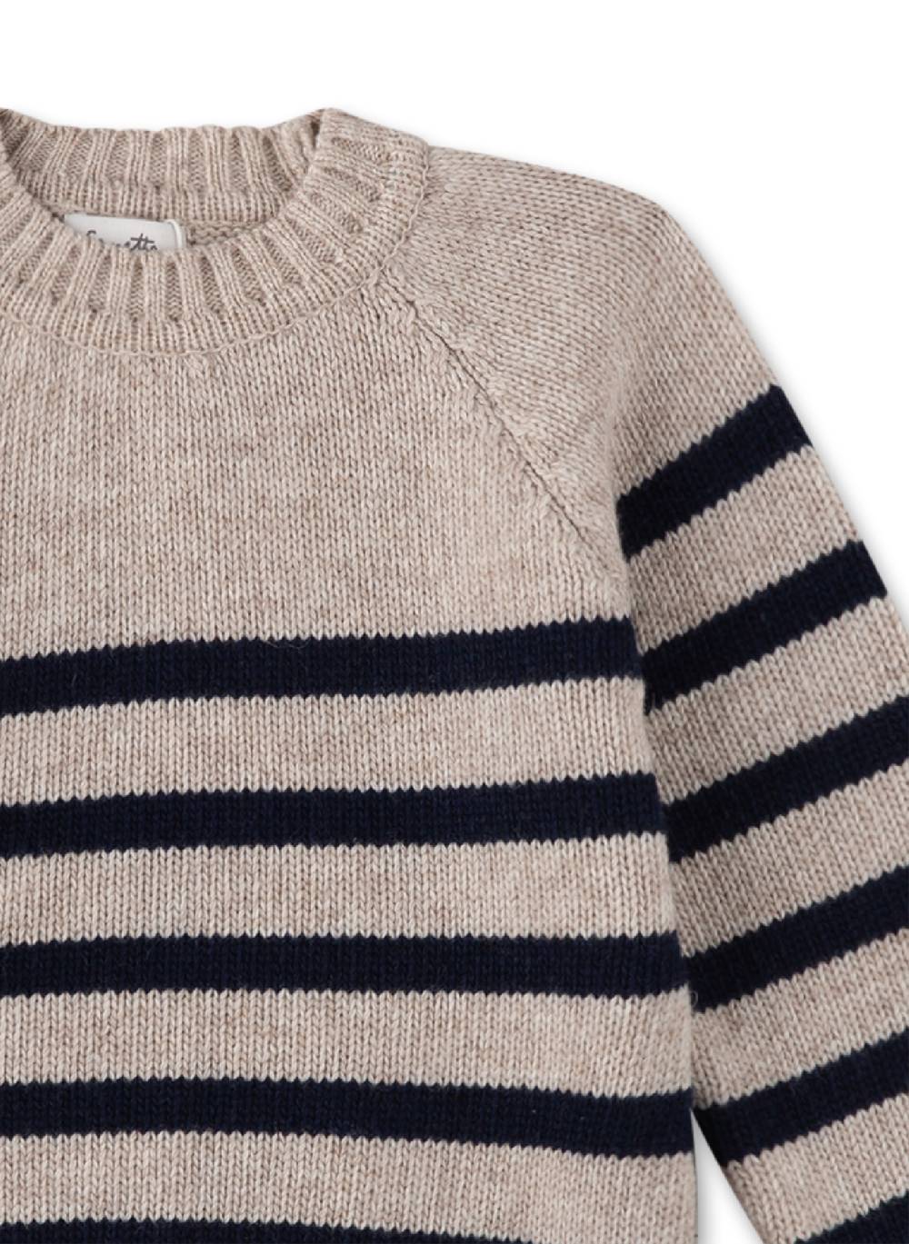 Sanetta Strick-Pullover Beige