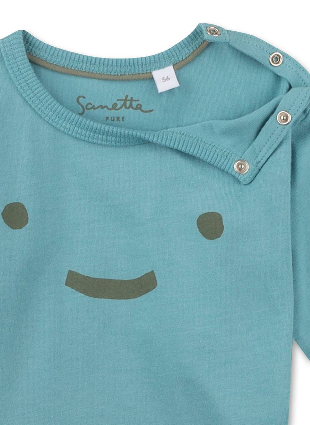 Sanetta Unisex-Shirt Langarm Blau