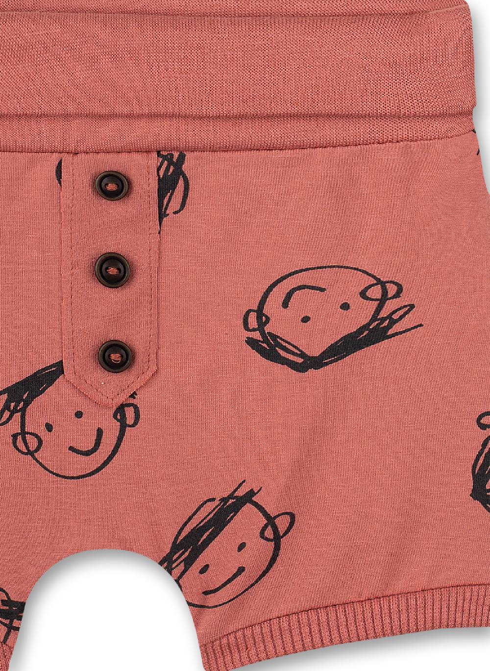 Sanetta Unisex-Shorts Rot