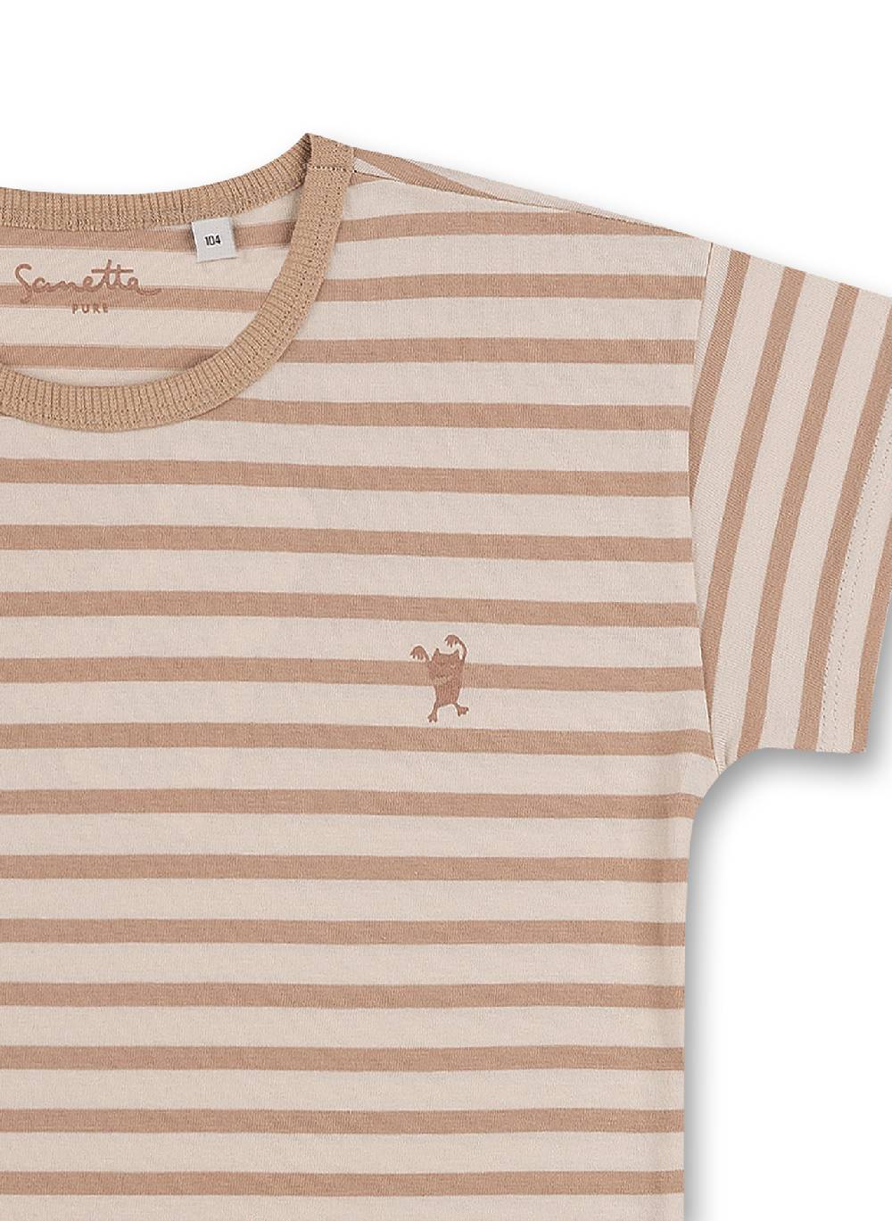 Sanetta Unisex T-Shirt Beige Ringel