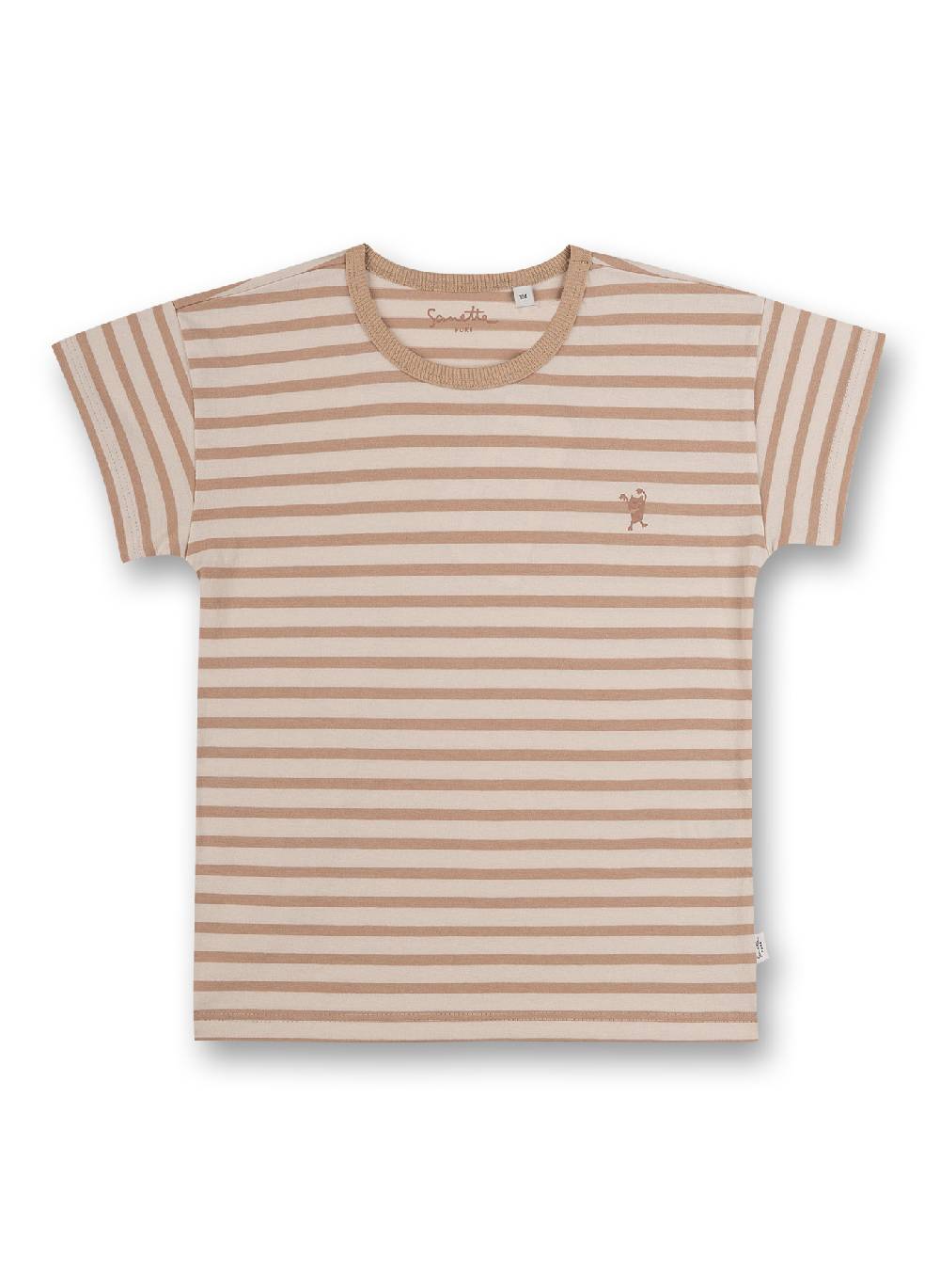 Sanetta Unisex T-Shirt Beige Ringel