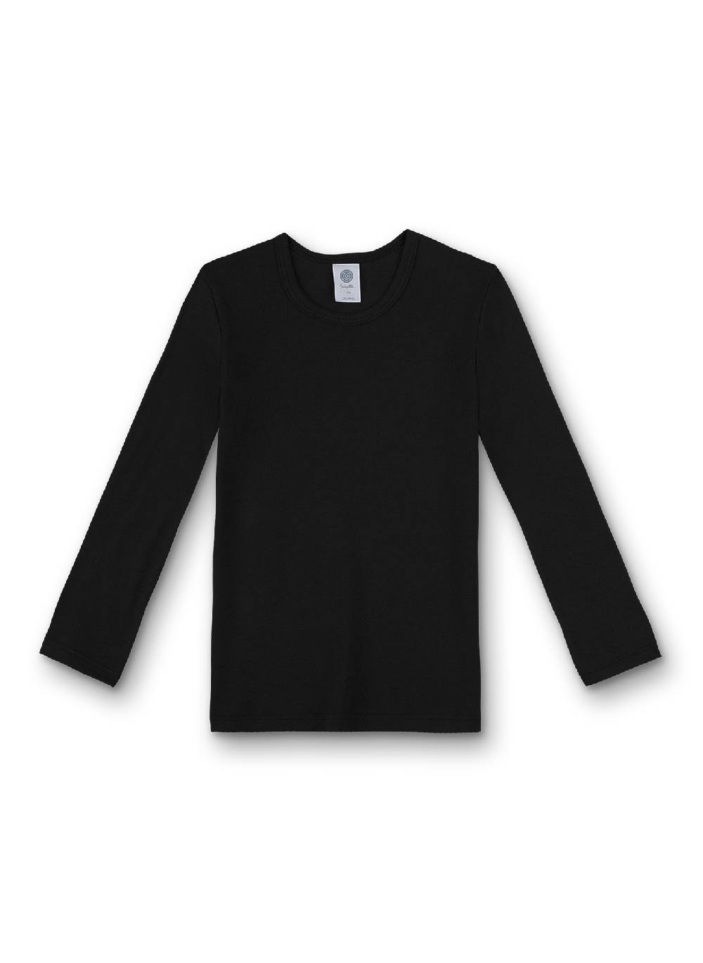 Sanetta Unisex-Unterhemd langarm Schwarz