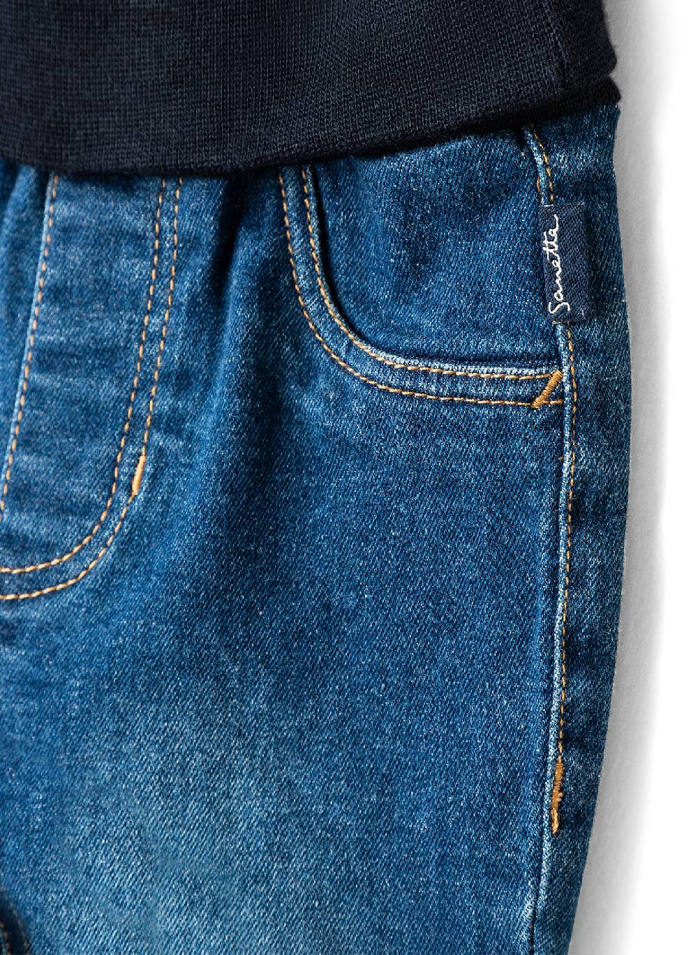 Sanetta Unsiex-Jeans Denim Blau