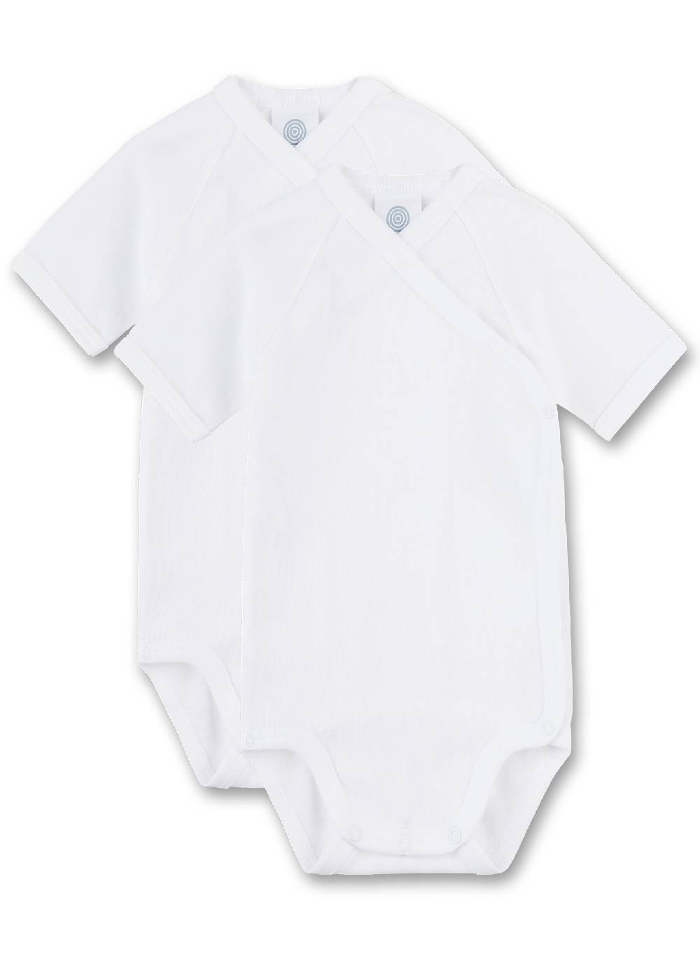 Sanetta Wickelbody (Doppelpack) kurzarm Weiß