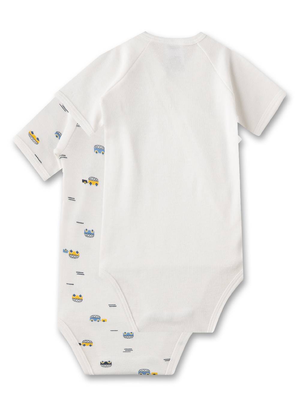 Sanetta Wickelbody Halbarm (Doppelpack) Off-White