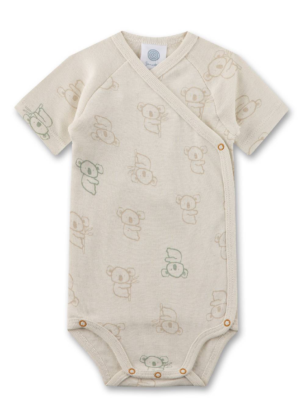 Sanetta Wickelbody kurzarm Beige