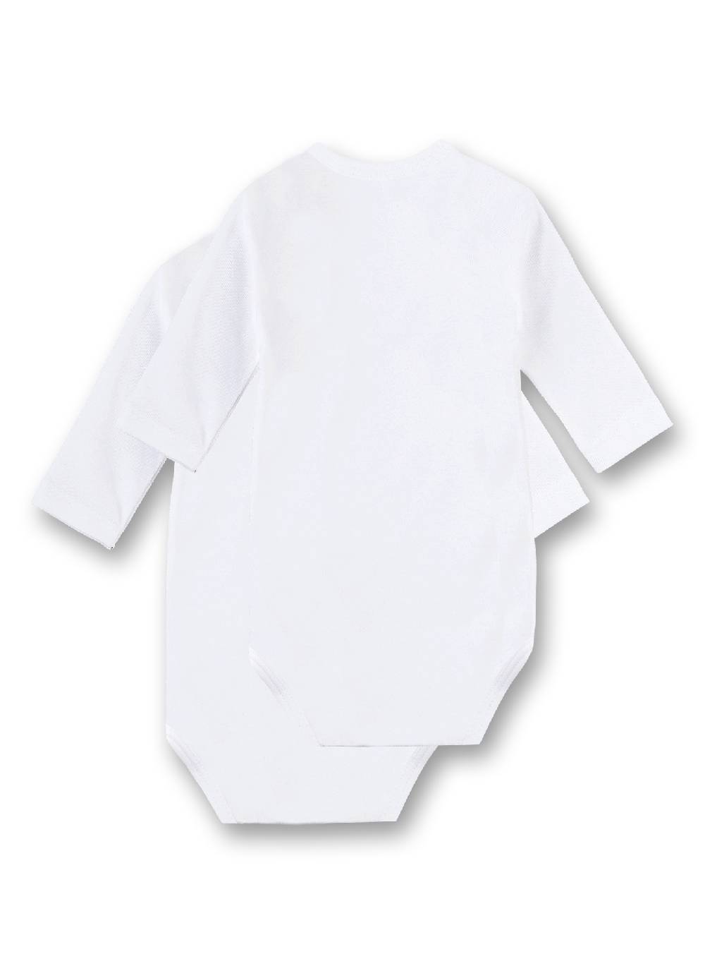 Sanetta Wickelbody Langarm (Doppelpack) Weiß