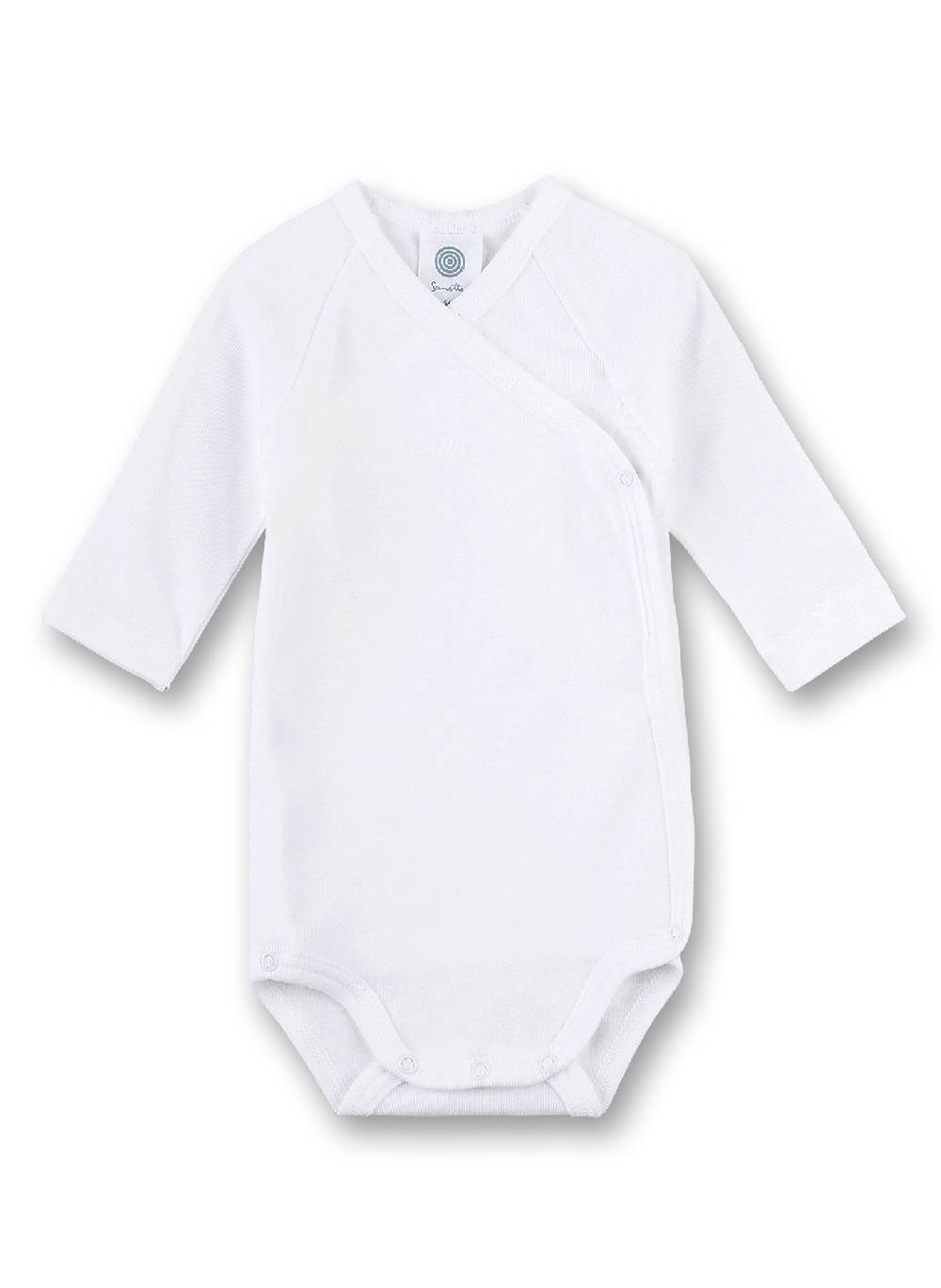 Sanetta Wickelbody Langarm (Doppelpack) Weiß
