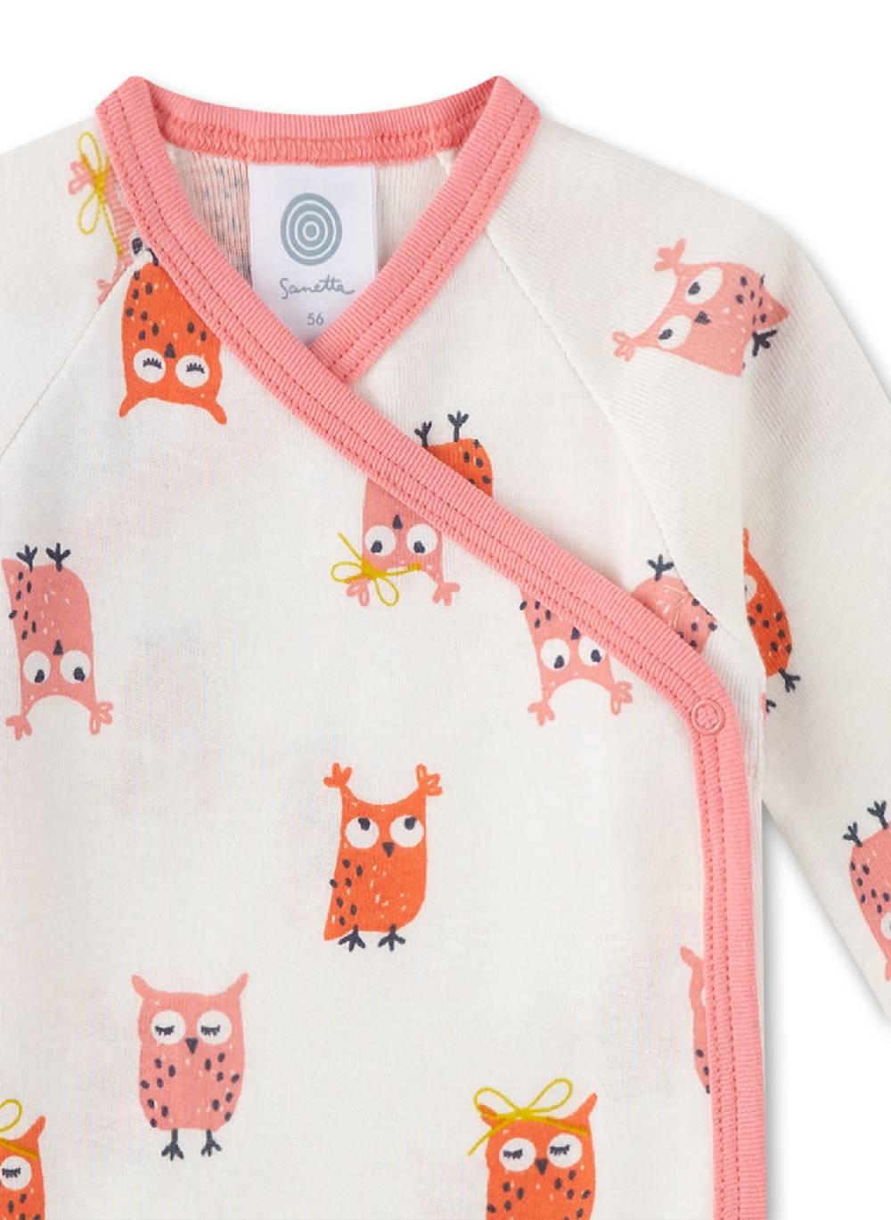 Sanetta Wickelbody Langarm Eule