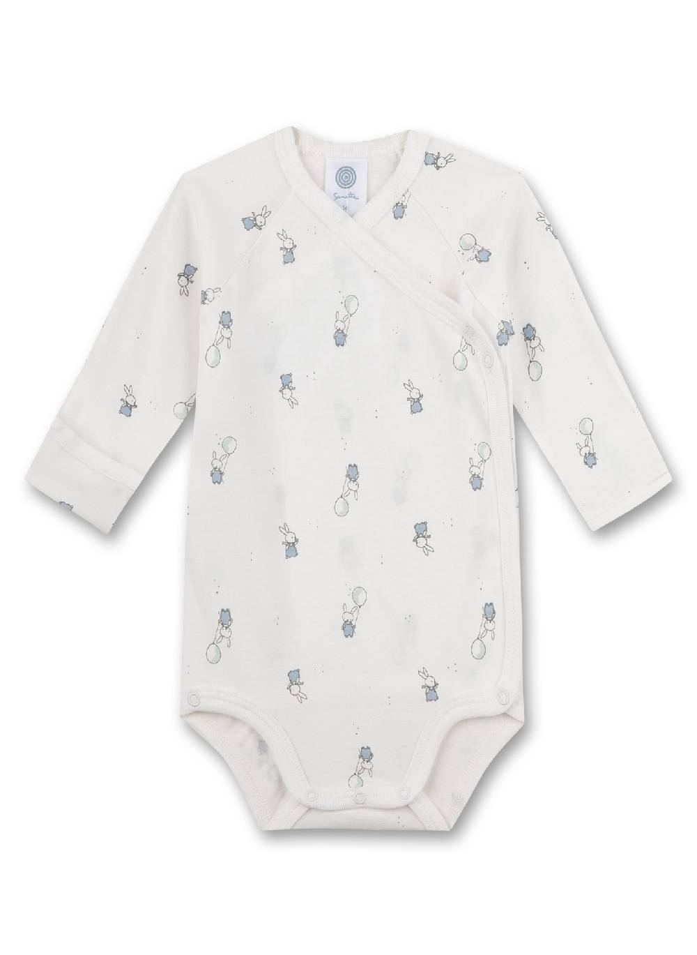 Sanetta Wickelbody langarm Off-White