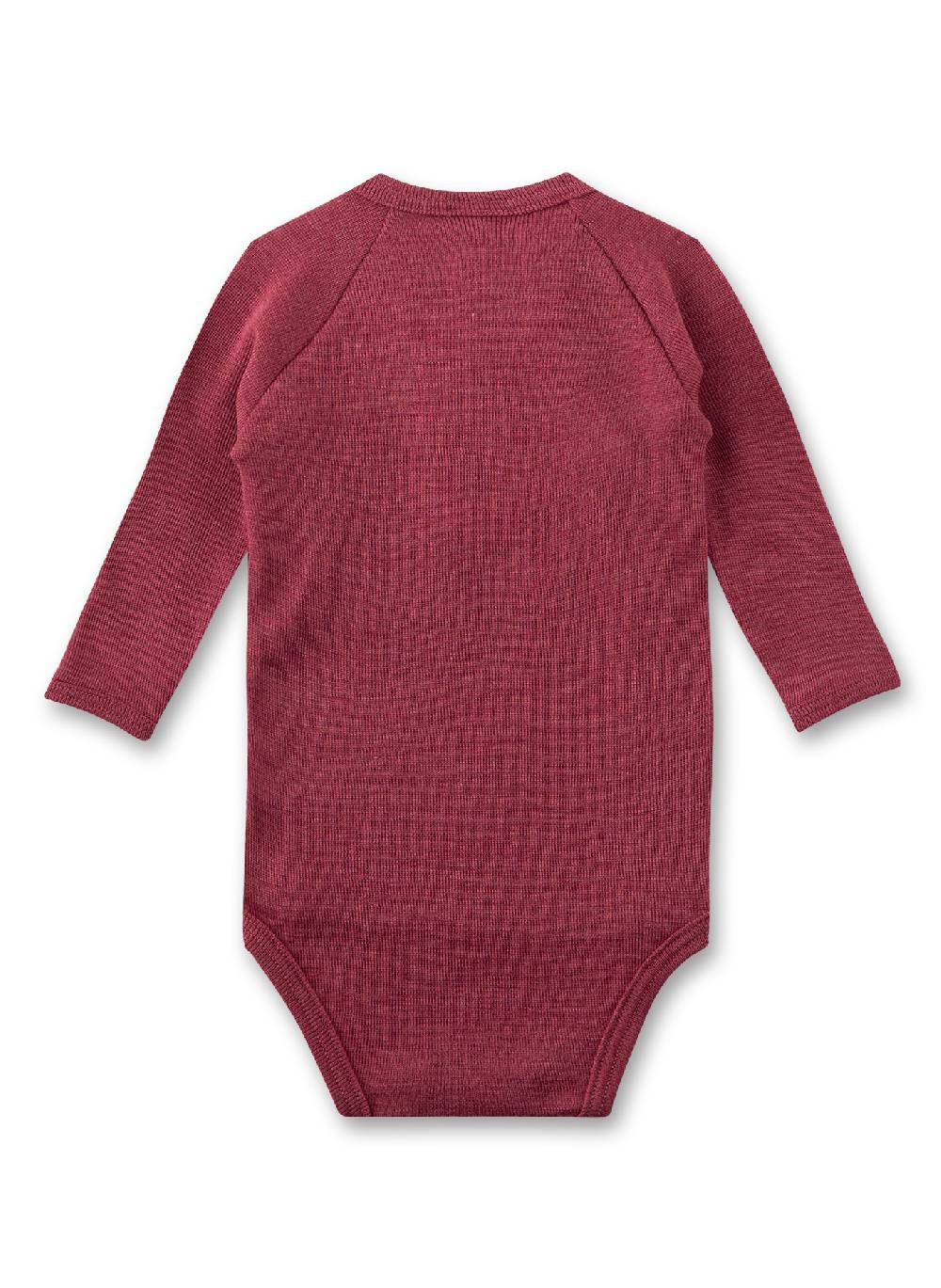 Sanetta Wickelbody Langarm Pink Aus Wolle & Seide