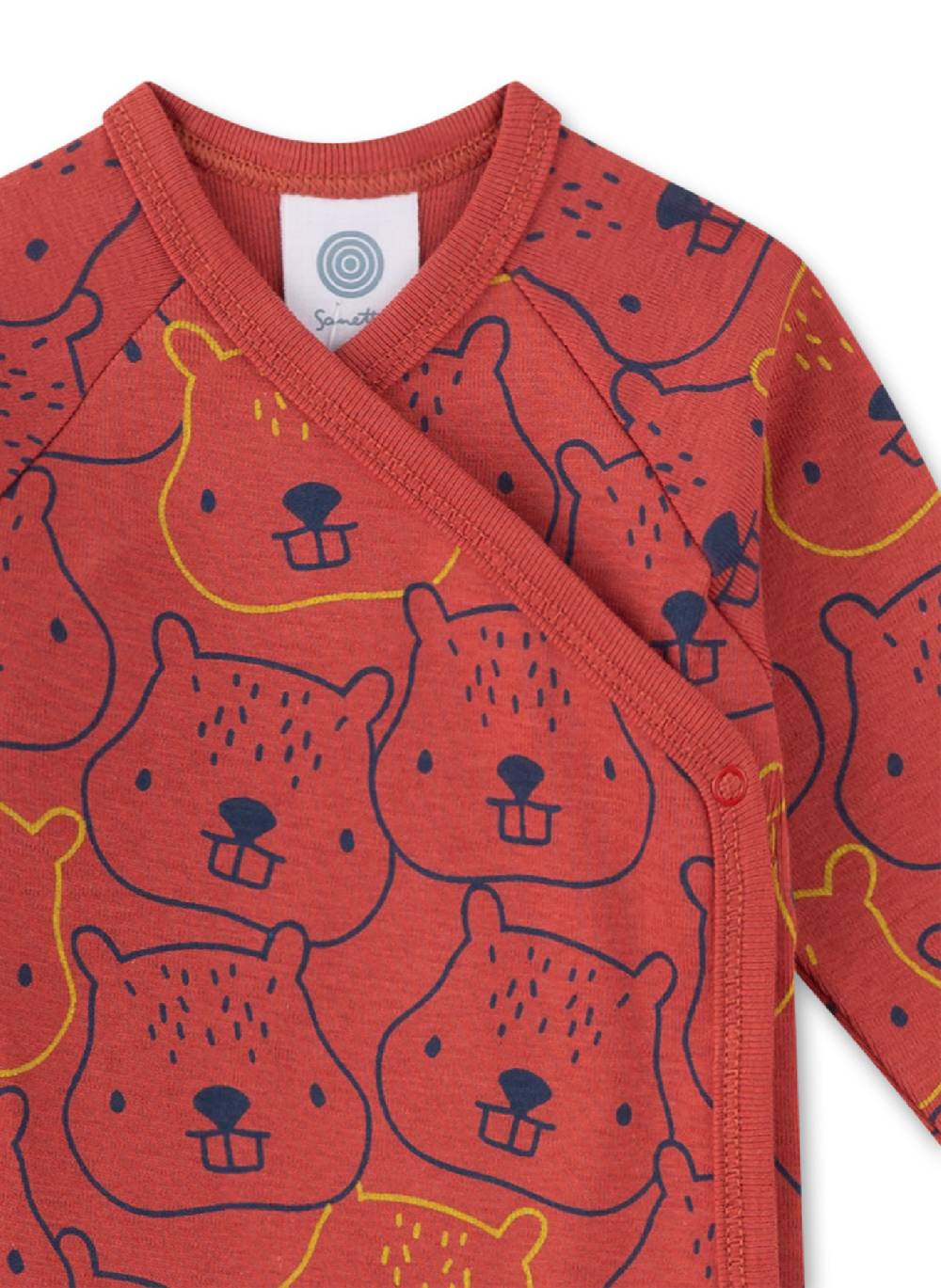 Sanetta Wickelbody Langarm Rot