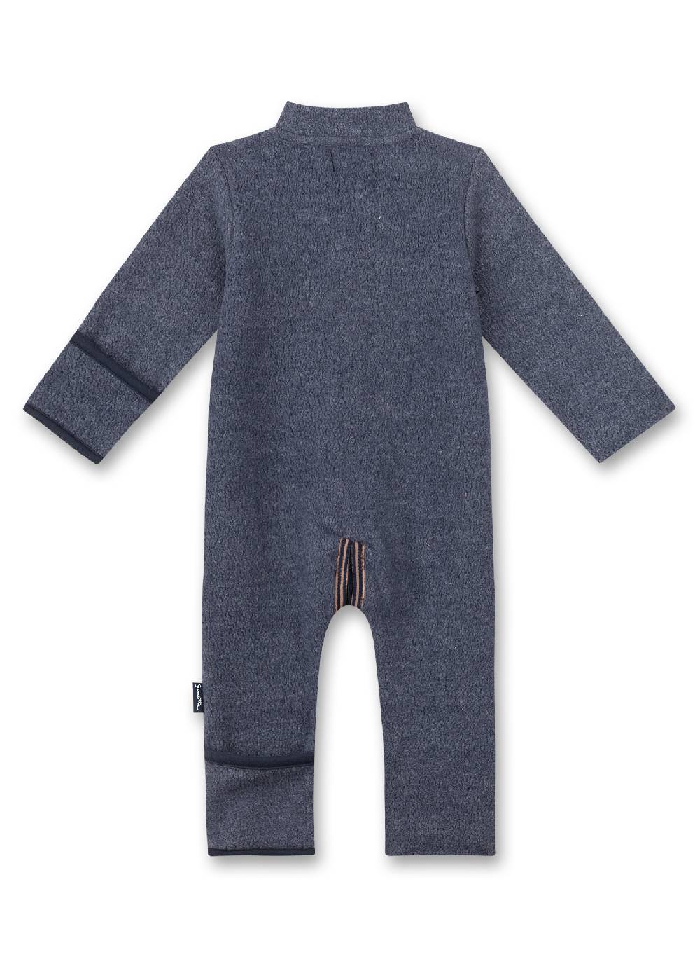 Sanetta Unisex-Fleeceoverall Blau Aus Recyceltem Polyester