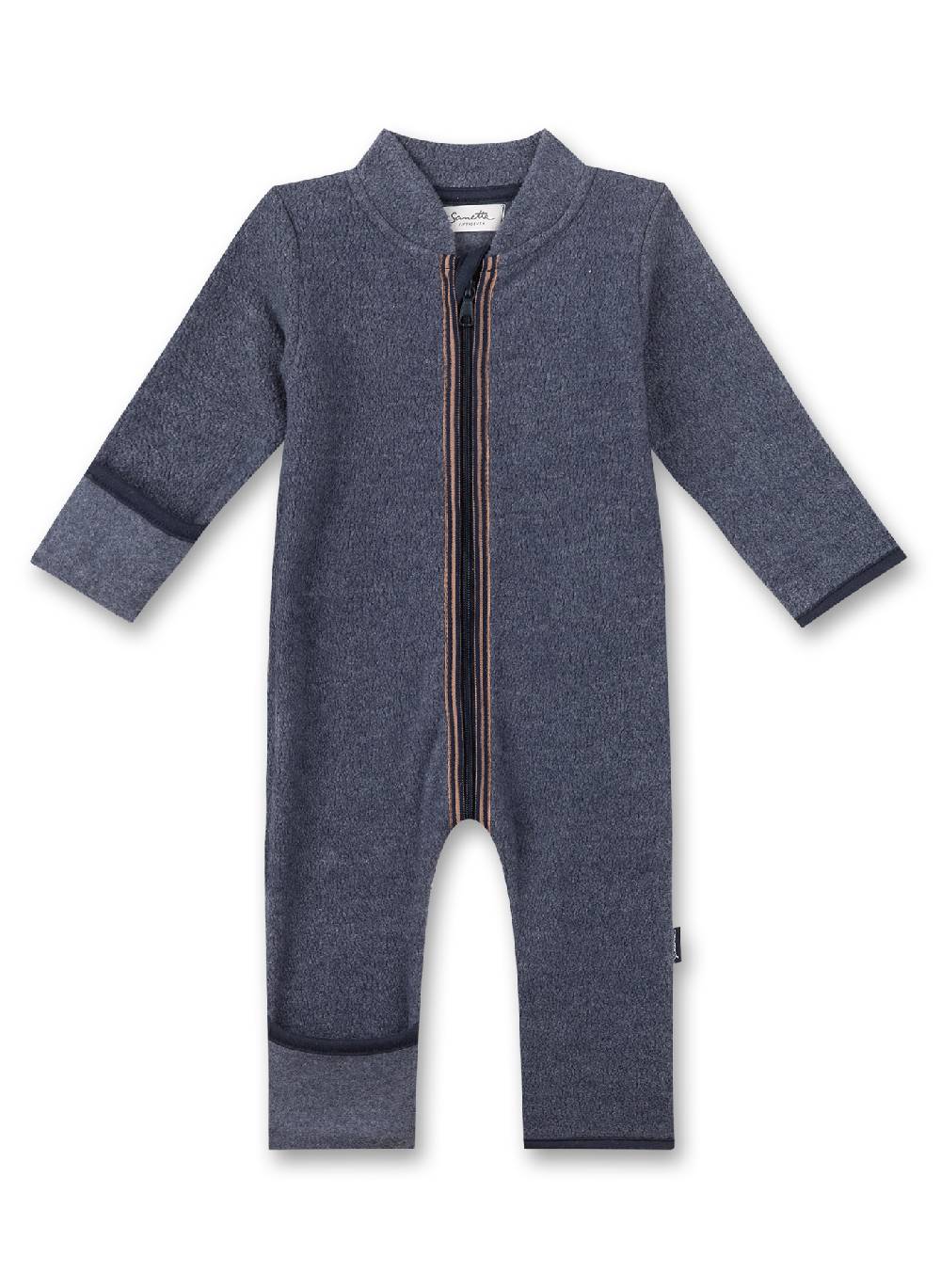 Sanetta Unisex-Fleeceoverall Blau aus recyceltem Polyester